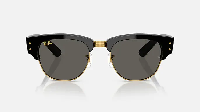 Mega Clubmaster A$AP ROCKY Blacked Out - Black On Gold | Dark Grey