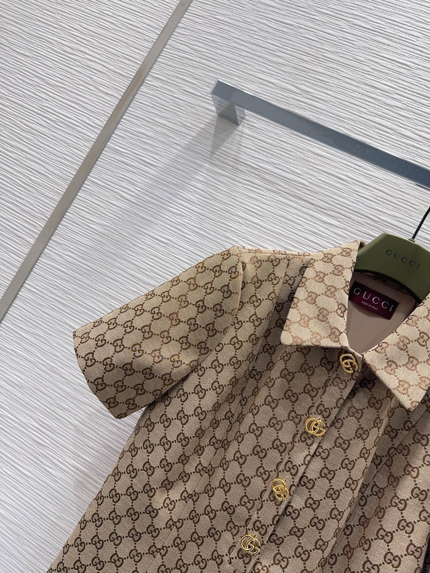 [TOP] GUCCI Jacquard Dress -Brown