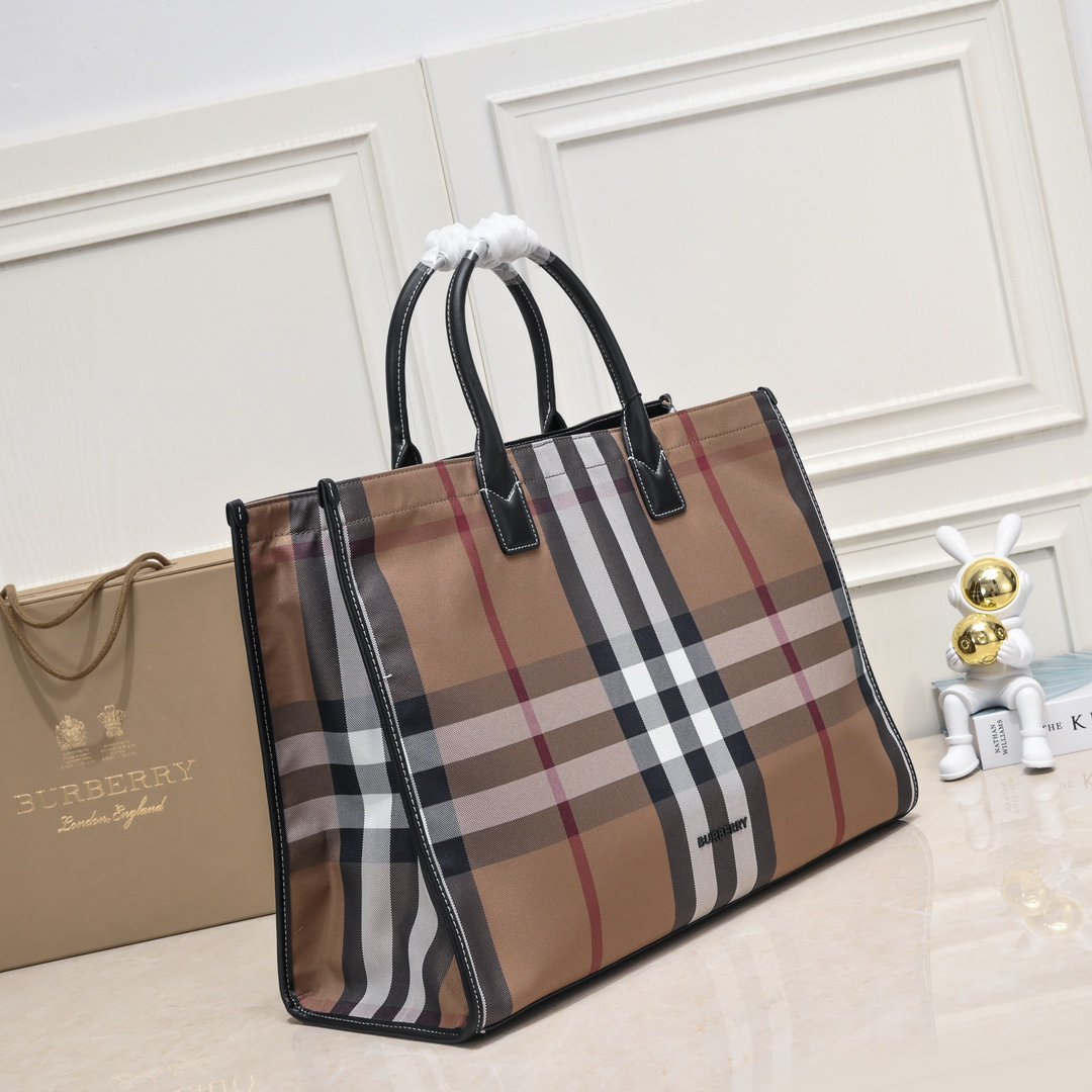 [TOP] BURBERRY Tote Bag 45x34x19cm - Brown - 711 Luxury