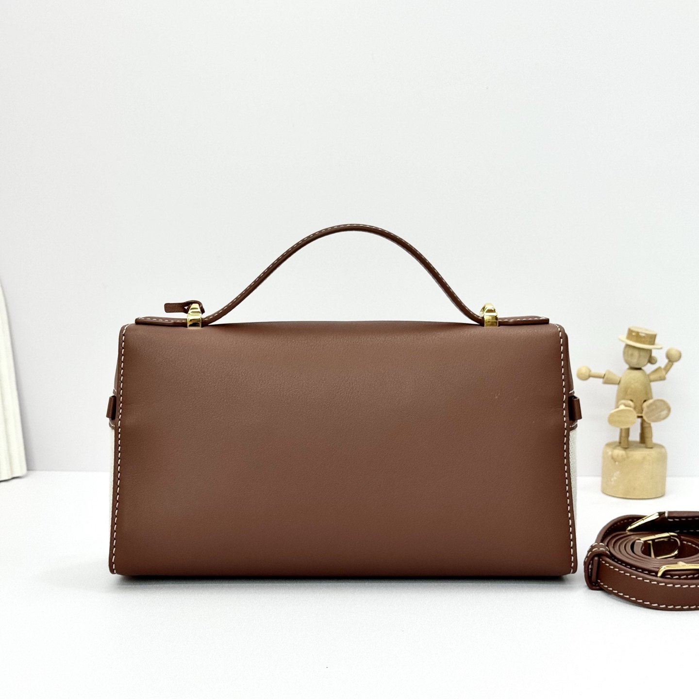 [TOP] Loro Piana Extra Bag L23 23 x 12 x 7cm - Brown - 711 Luxury