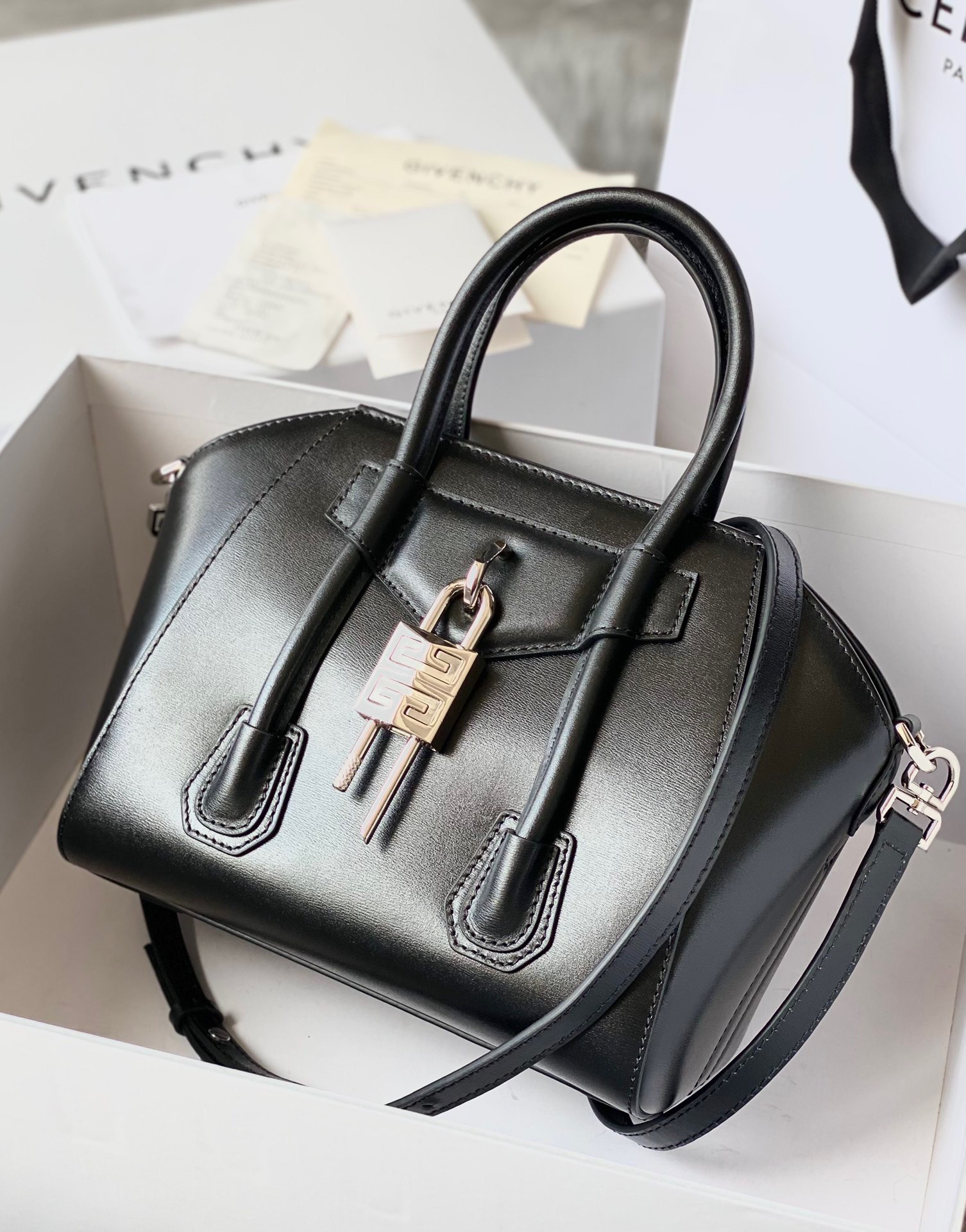 [TOP] GIVENCHY Antigona Tote Bag 23*27*13cm - Black