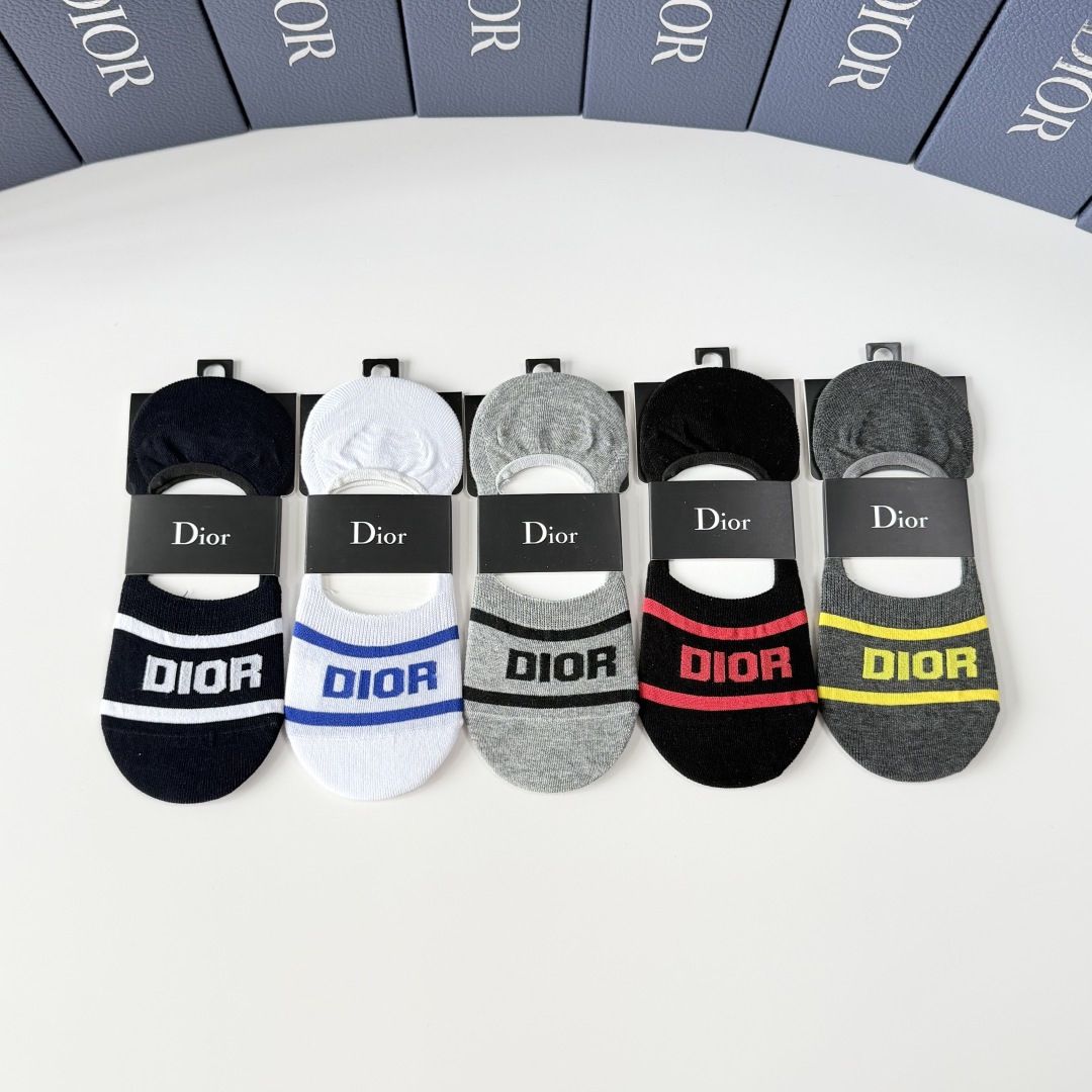 [TOP] Christian Dior Socks - 5 Pieces as a Set - 711 Luxury