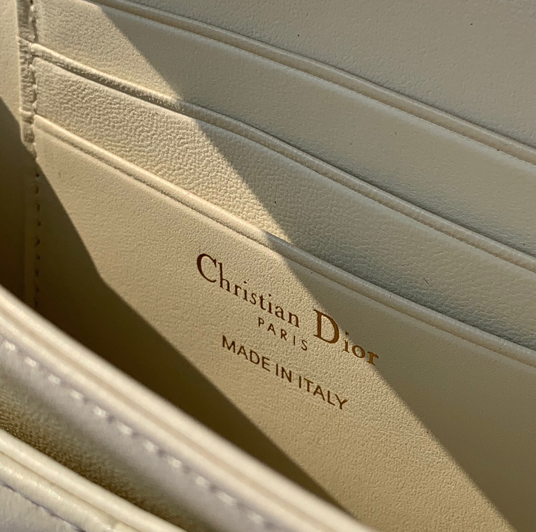 [TOP] Christian Dior My Dior Mini Bag Cannage Lambskin 21x11.5x4.5cm - White