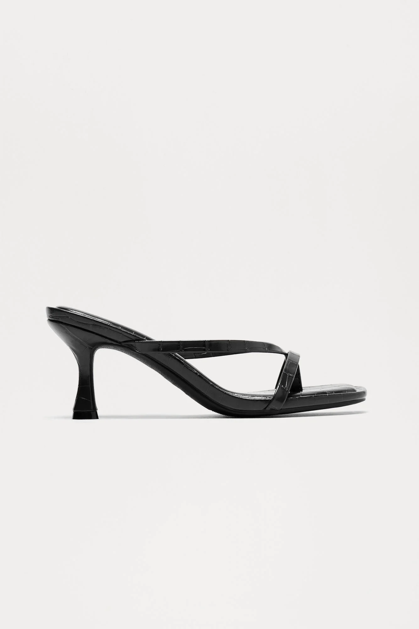 Panama Thong Mules - Black/Black