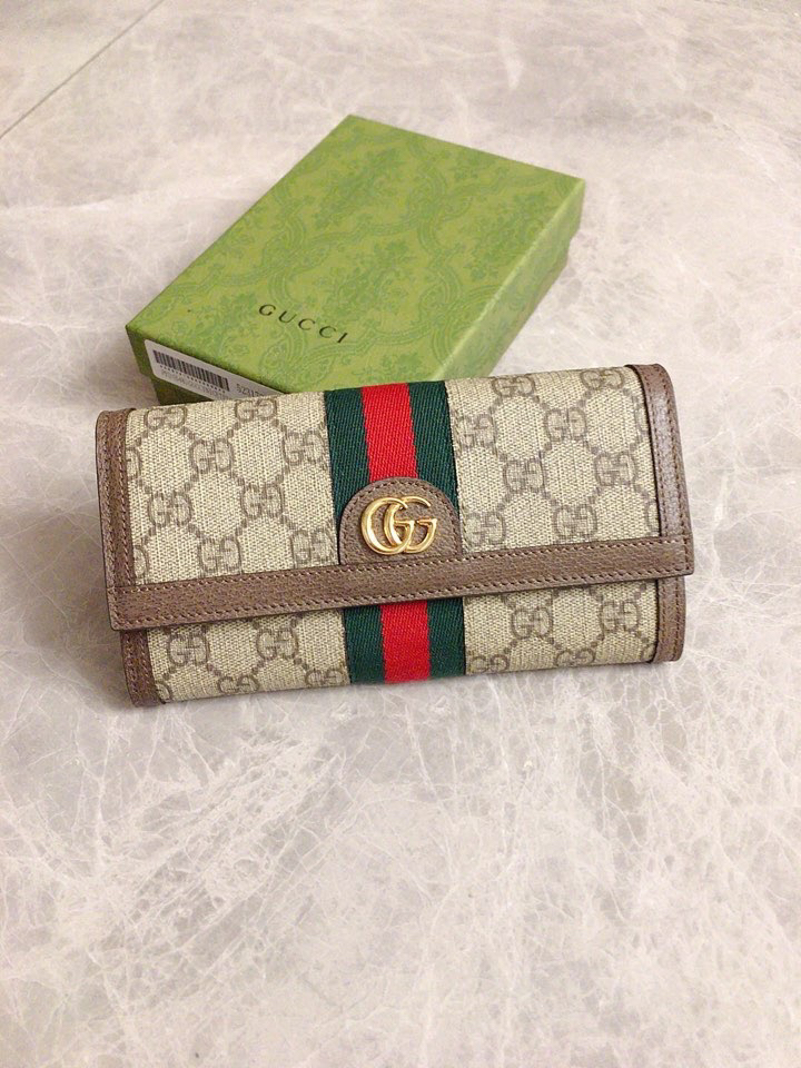 [TOP] GUCCI Wallet 9 x 10 x 3 cm - Brown - 711 Luxury