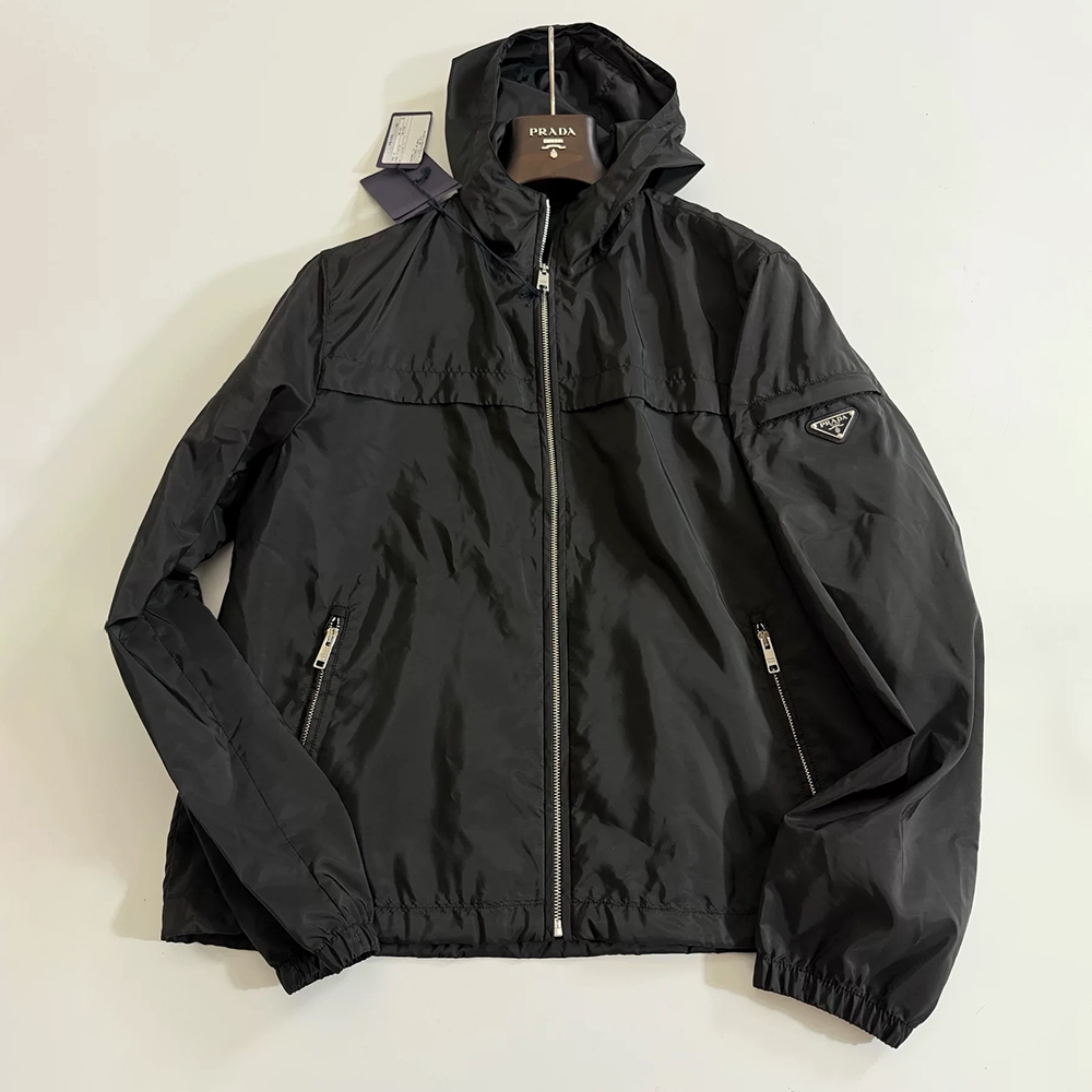 Prada Hooded Windbreaker Jacket #382087