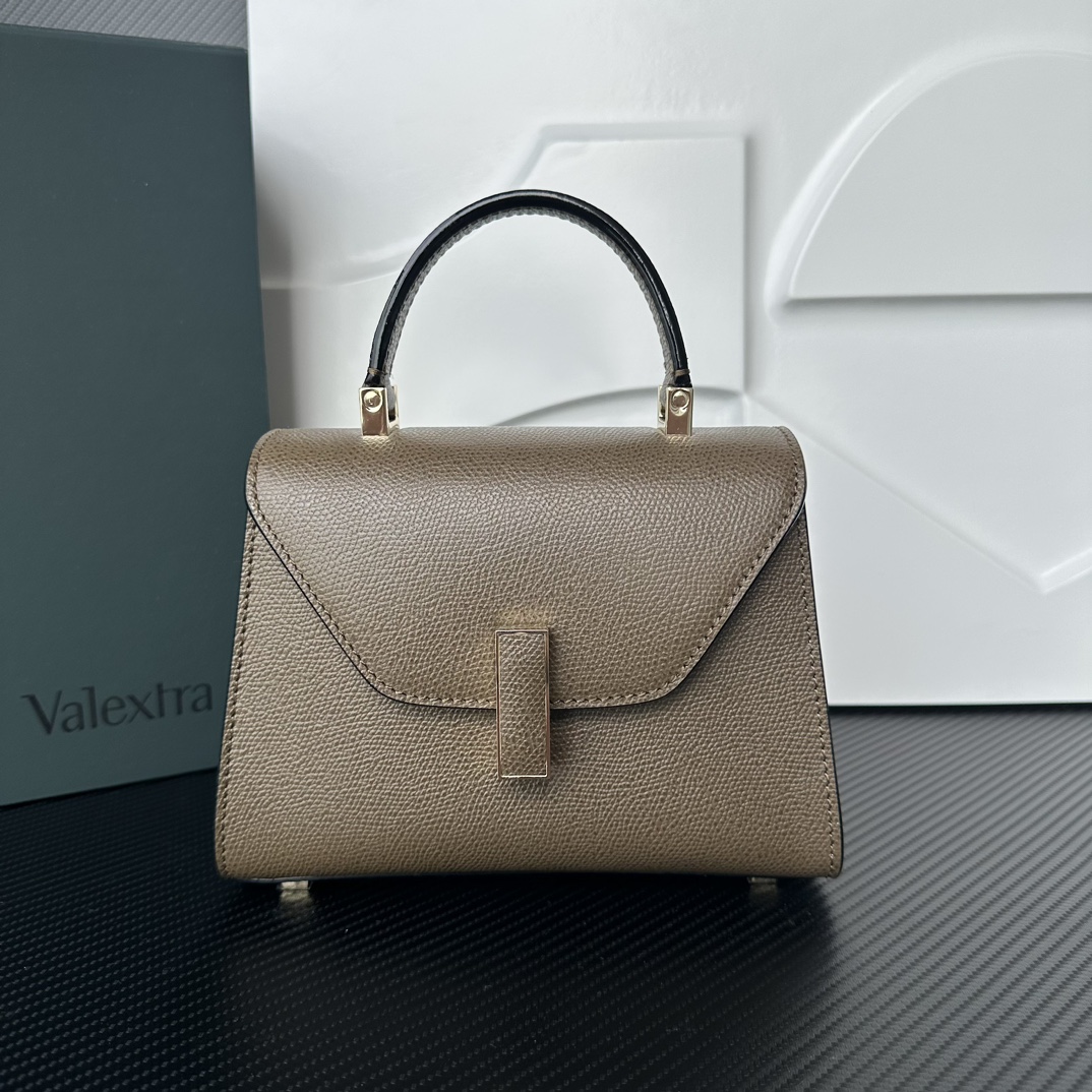 [TOP] VALEXTRA lside Bag 19.5x14x9.5cm - Brown - 711 Luxury