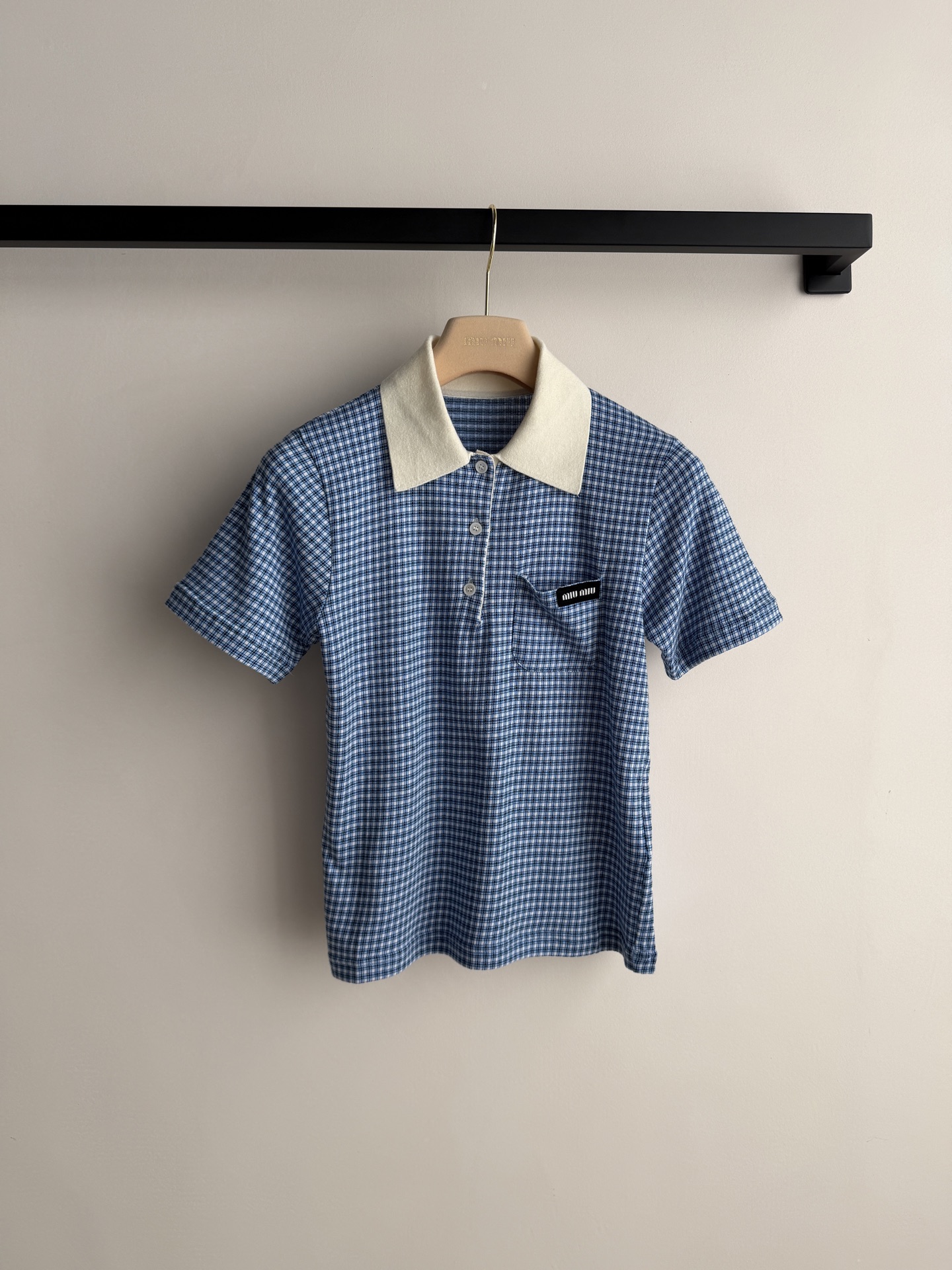 [TOP] Miu Miu Shirt - Blue - 711 Luxury