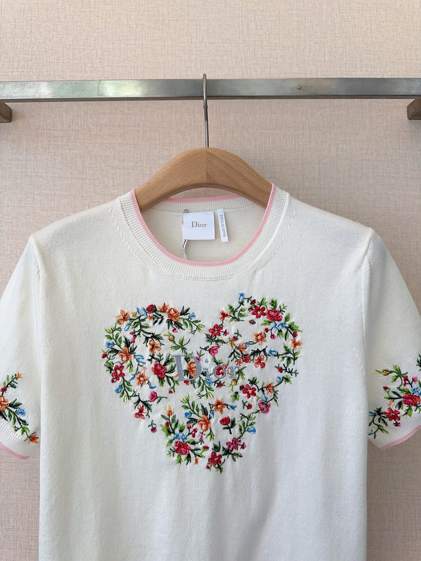 [TOP] Christian Dior Knit Top - White - 711 Luxury