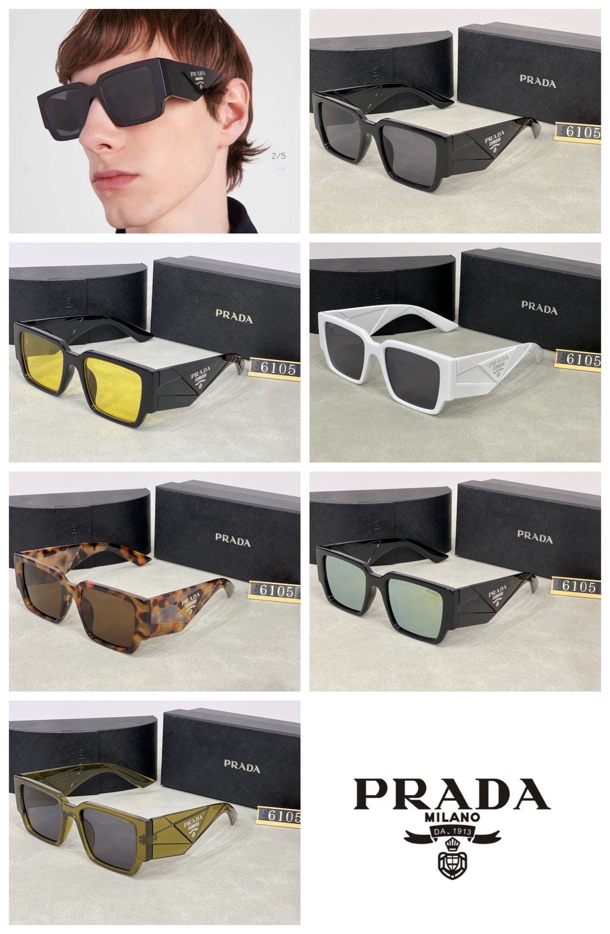 [TOP] PRADA Sunglasses - 6 Colors - 711 Luxury