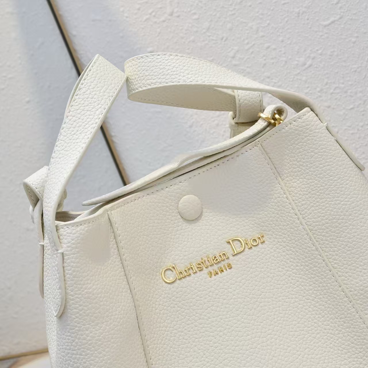 [TOP] Christian Dior CD Signature  Hobo Bag 21*19*11cm - White - 711 Luxury