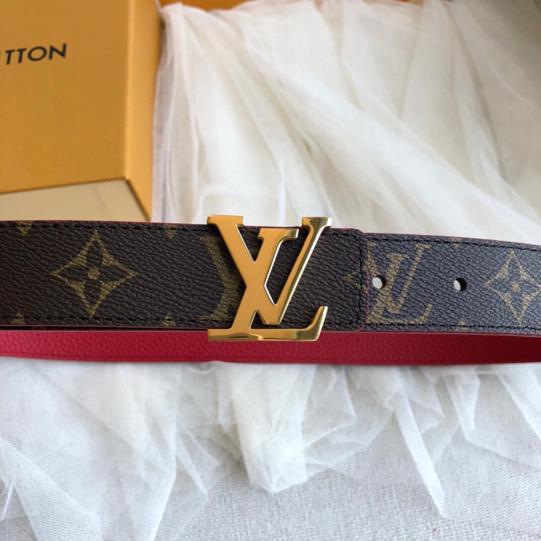 [TOP] Louis Vuitton LV Belt 3 cm - Brown - 711 Luxury