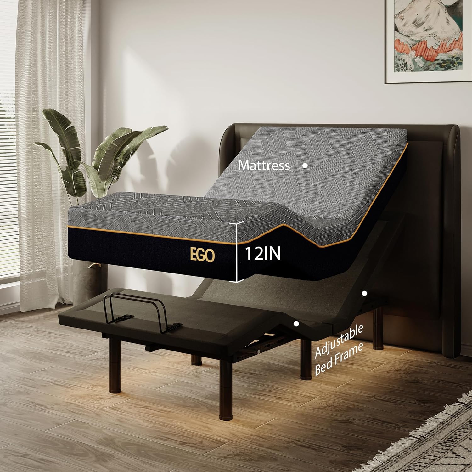 Split King Adjustable Bed Frame and 14