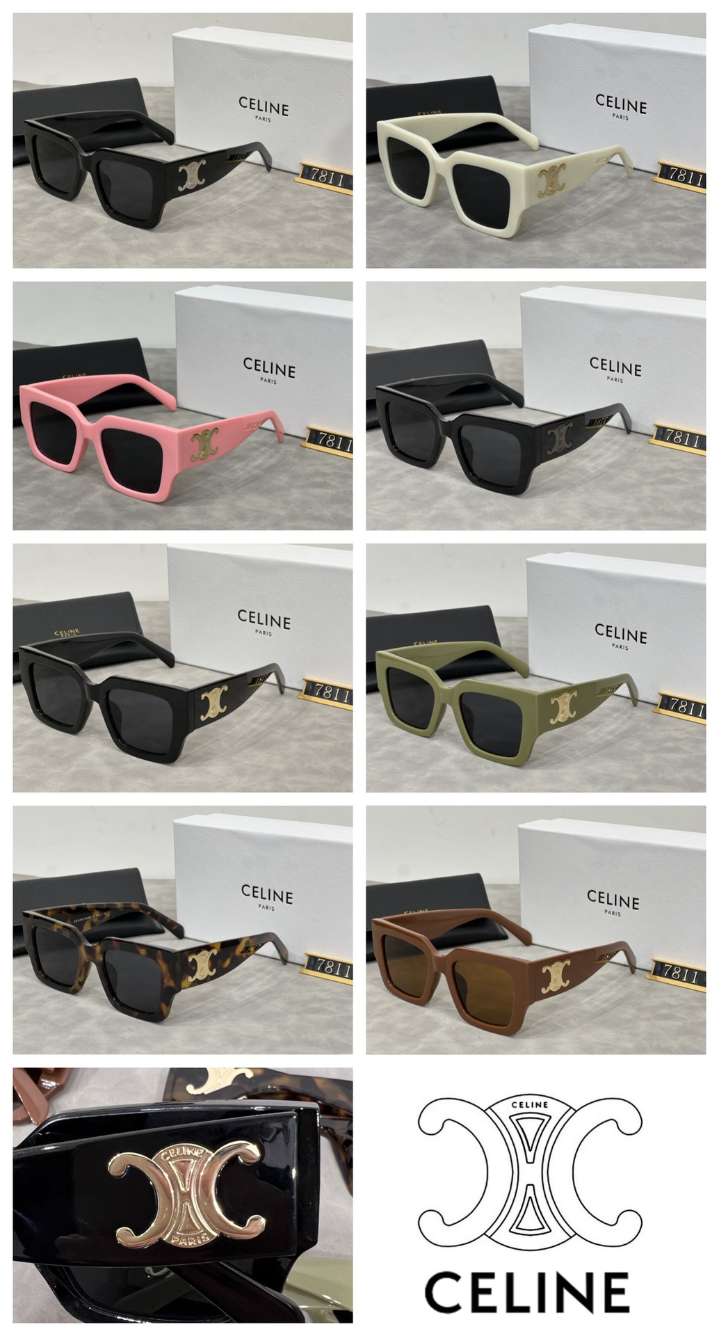 [TOP] CELINE Sunglasses - 8 Colors - 711 Luxury