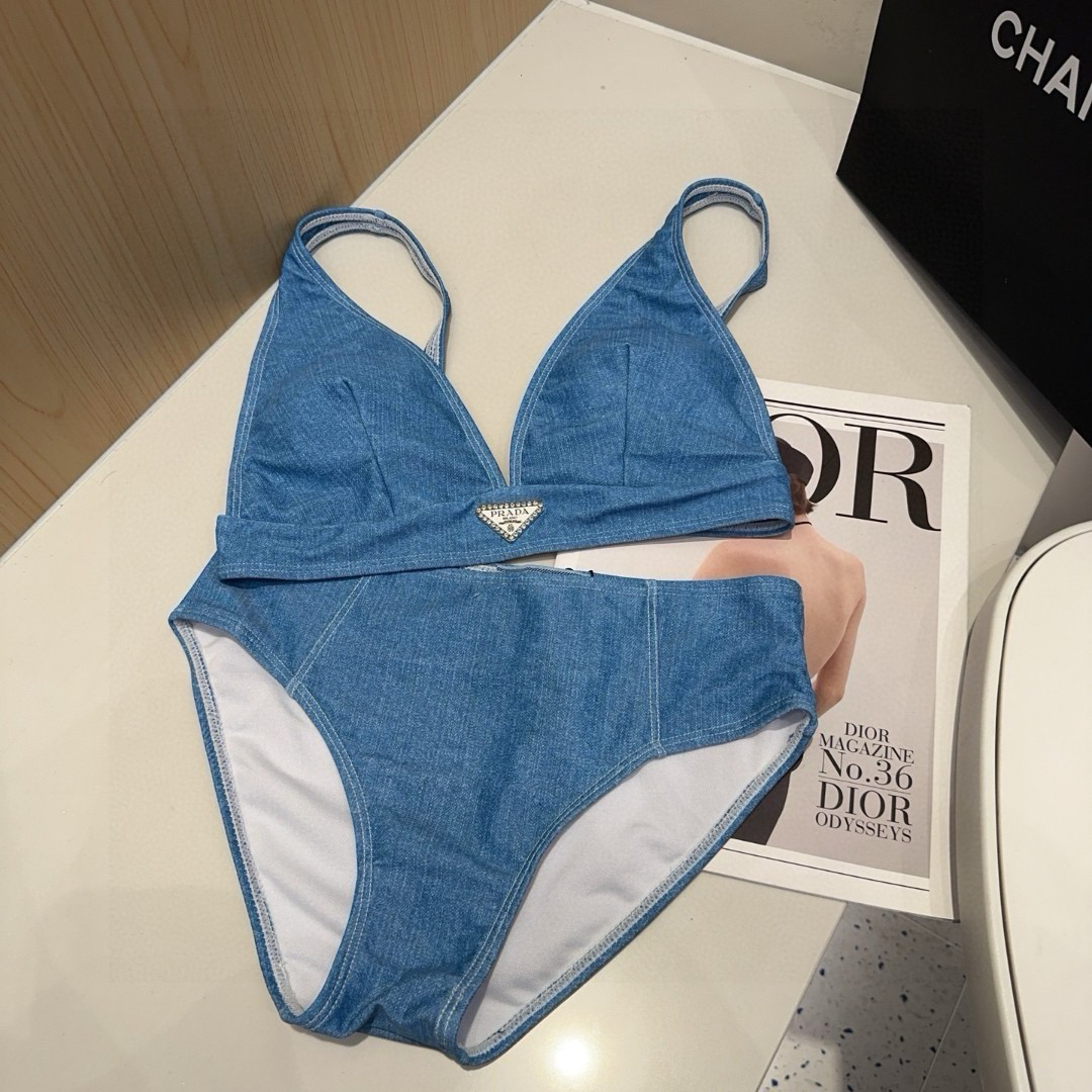 [TOP] PRADA Swimsuit - Blue - 711 Luxury