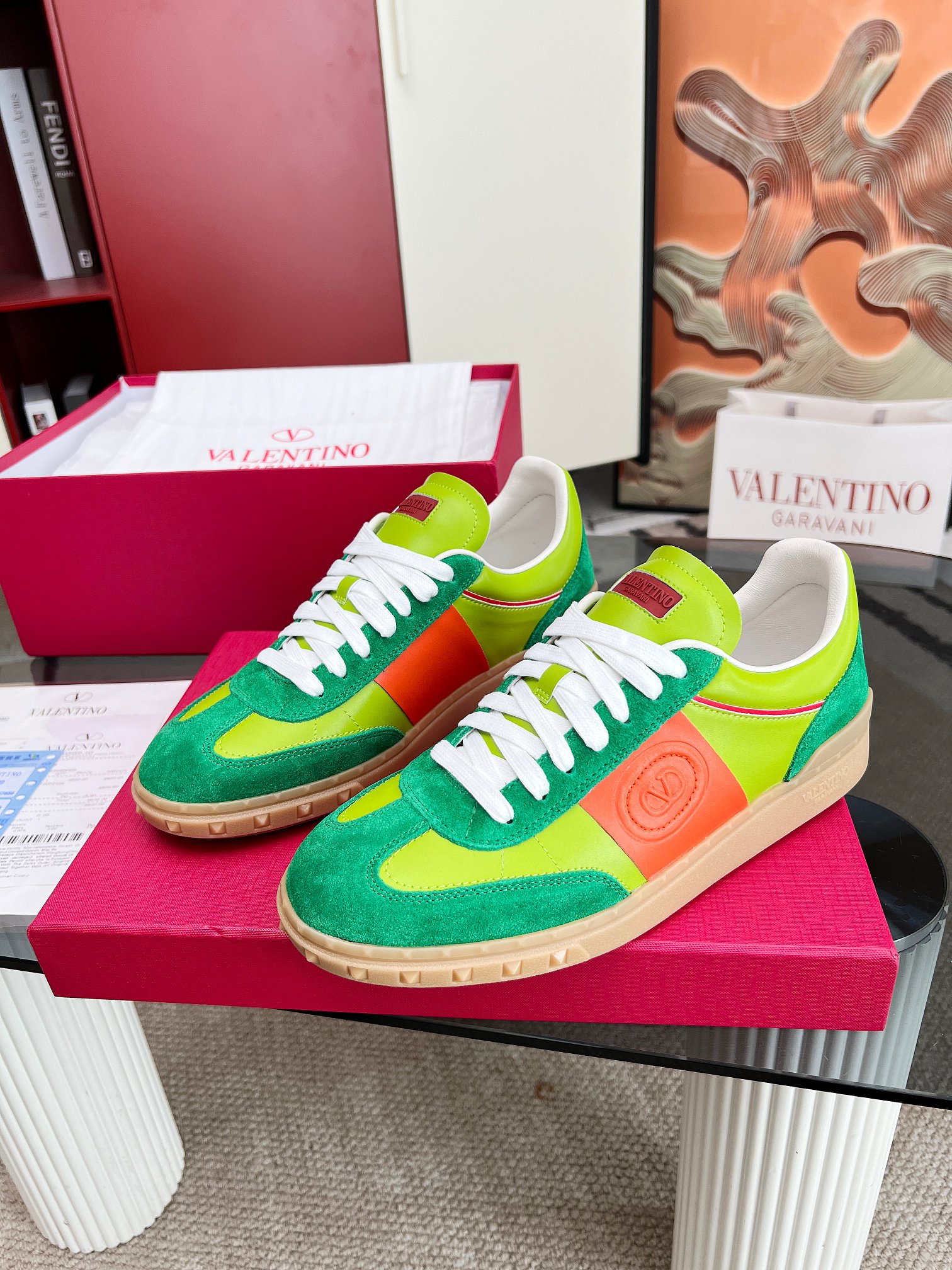 [TOP] VALENTINO Casual Shoes - Green - 711 Luxury
