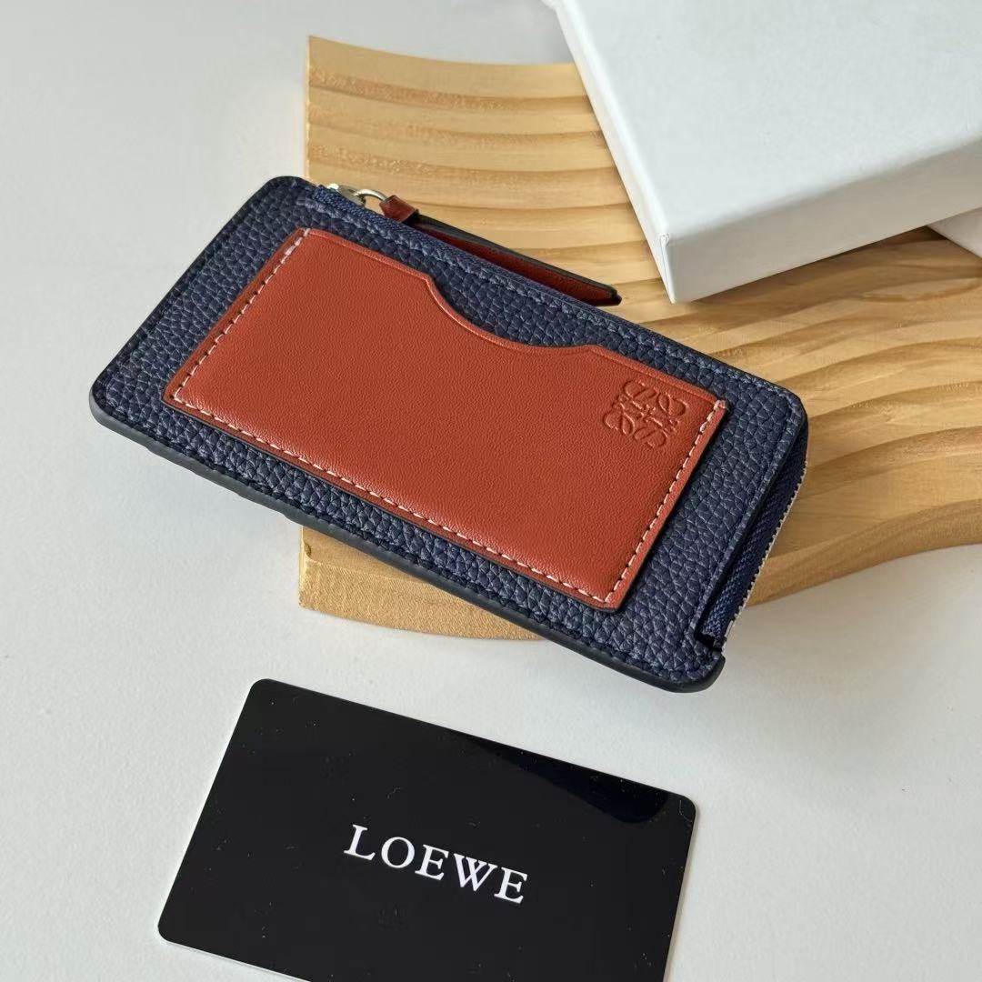 [TOP] LOEWE Card Holder 13*7.5cm - Blue - 711 Luxury