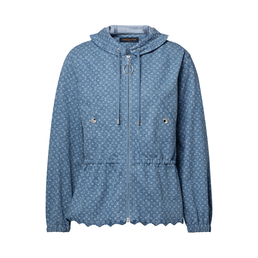 Louis Vuitton Clothing LOUIS VUITTON Hooded Monogram Denim Jacket #396650 | Nigo Office
