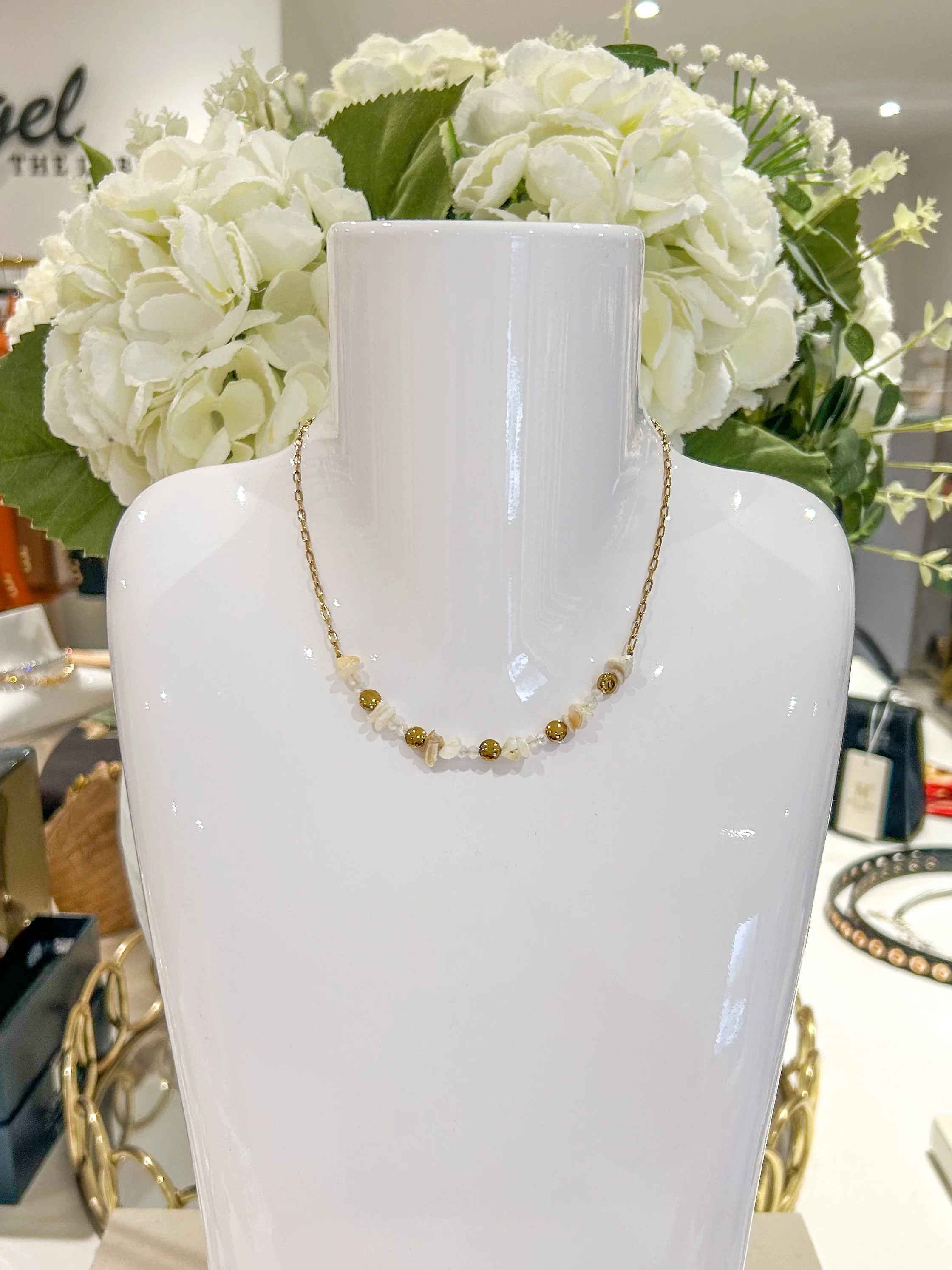 Gold Beaded Necklaces (12 Styles)