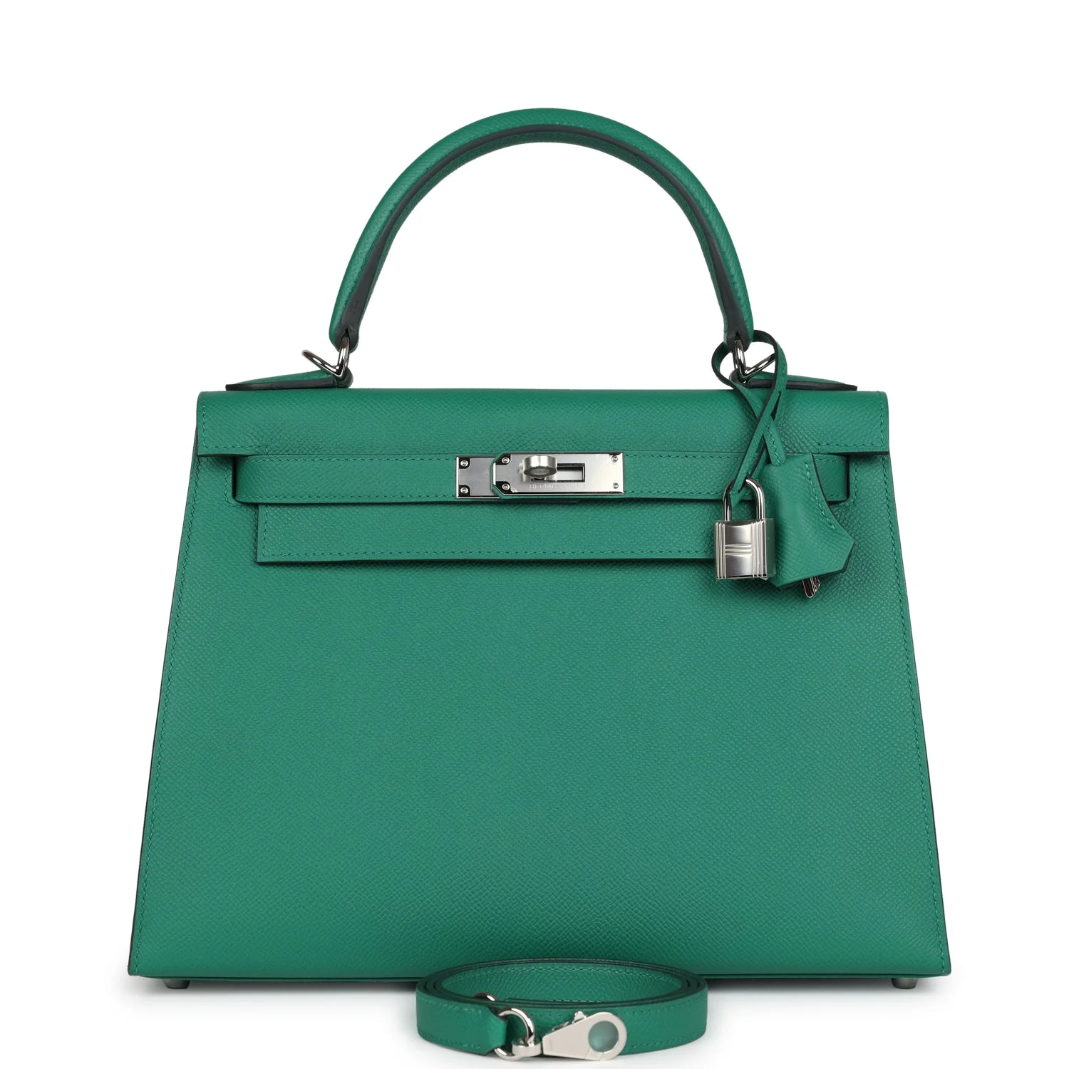 Hermes Kelly Sellier  Vert Vertigo Epsom Palladium Hardware
