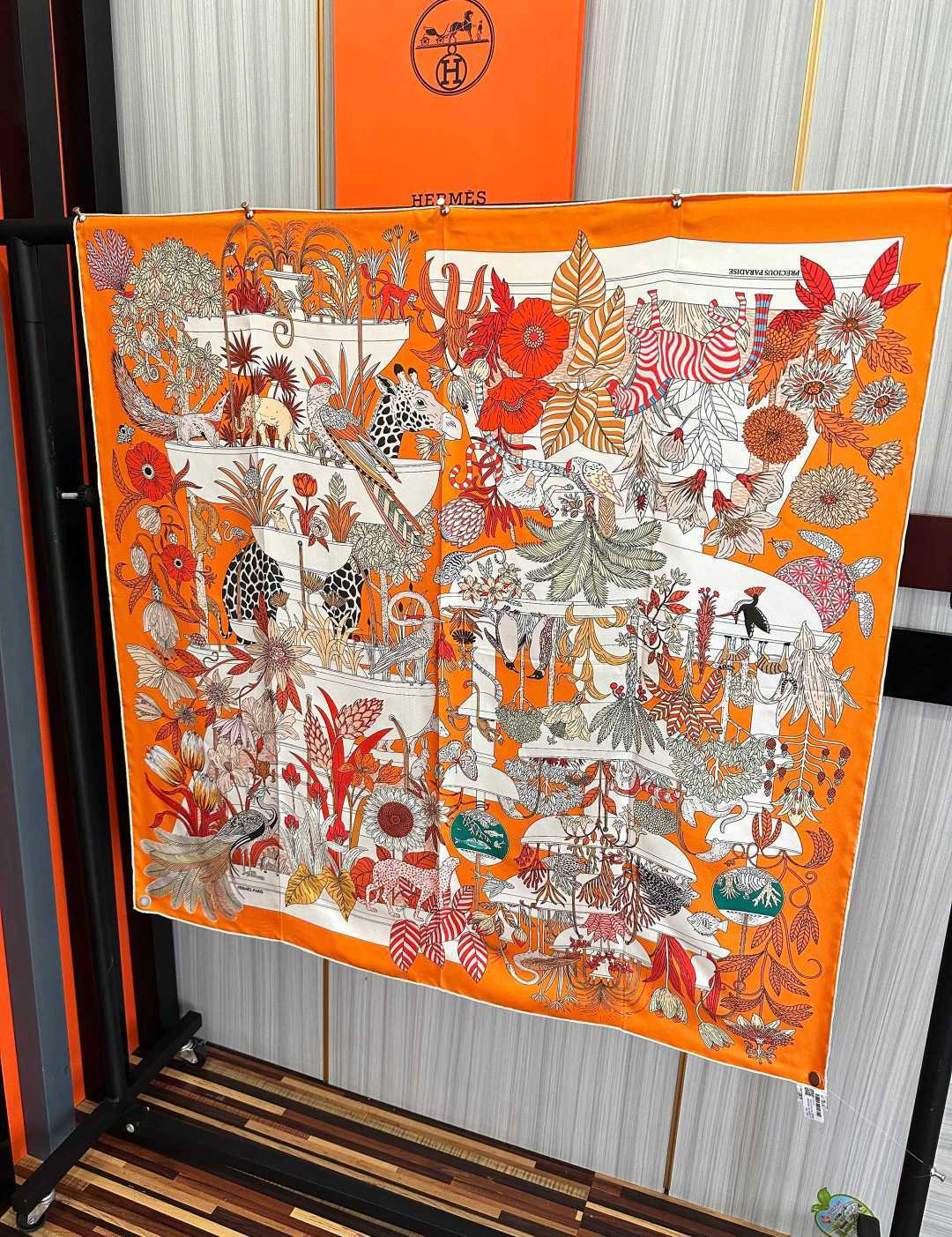 [TOP] HERMES Scarf 90x90cm - Orange - 711 Luxury