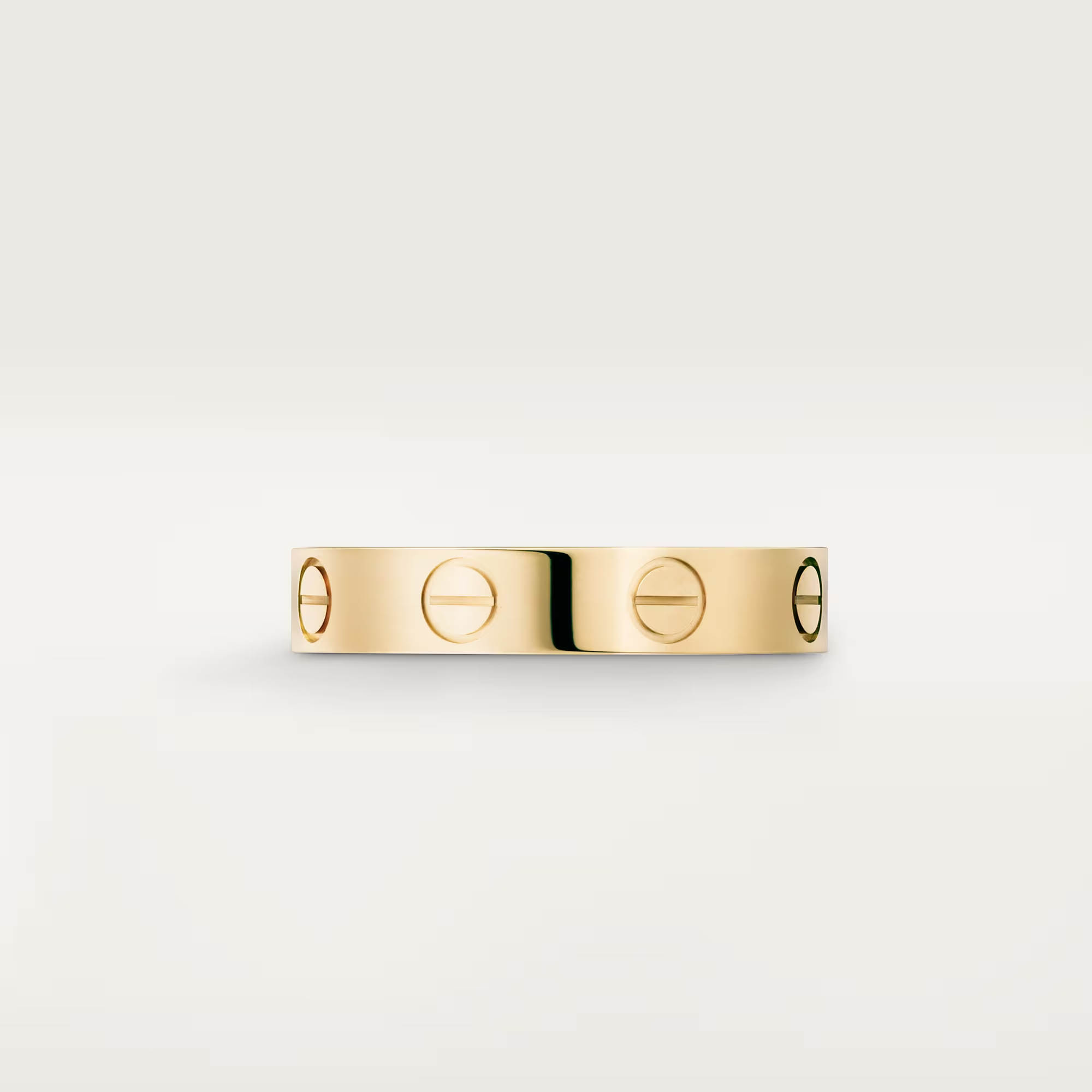 Carty Love Petite Lock Ring, Yellow Gold, Small Model