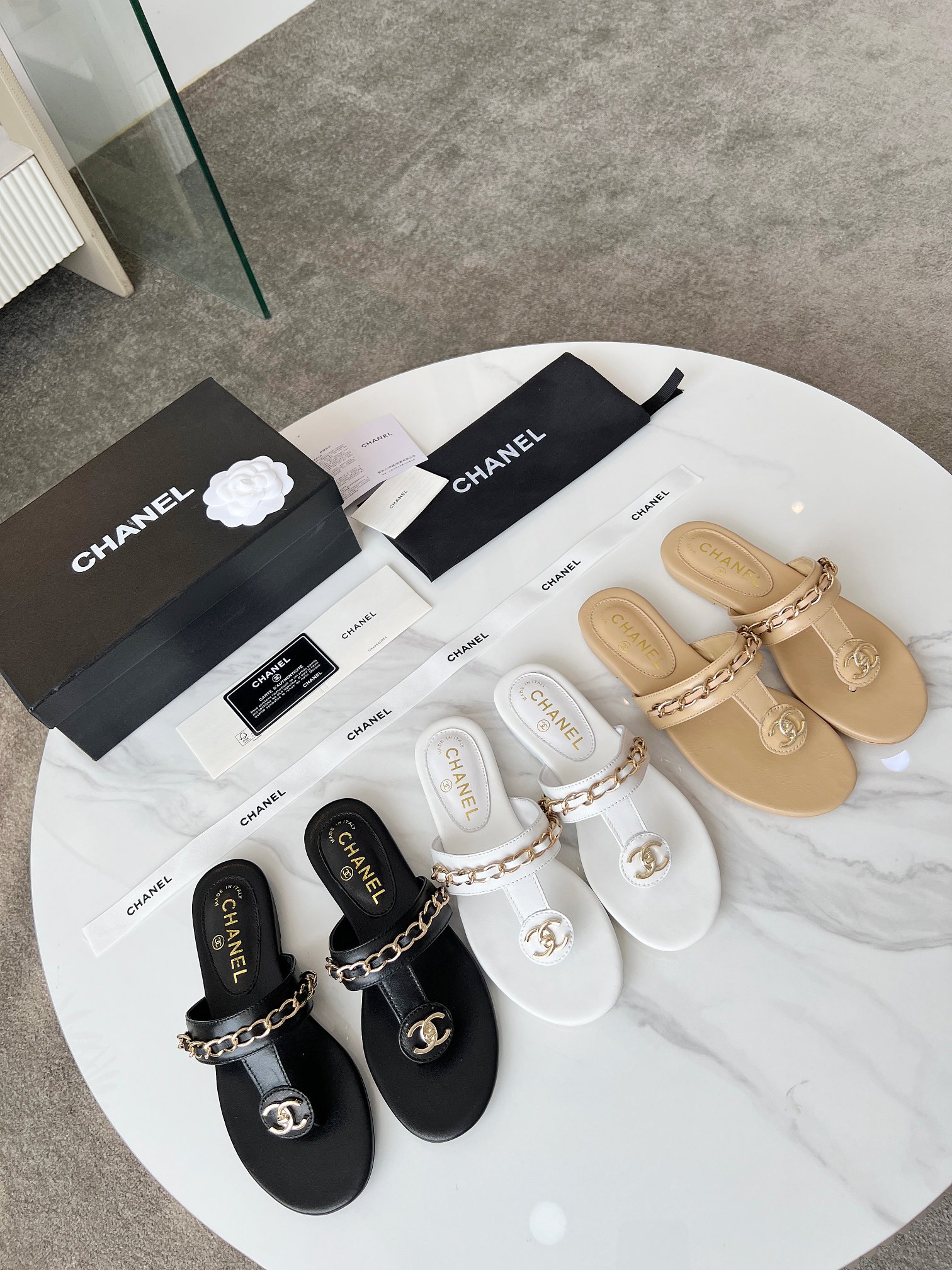 [TOP] CHANEL Slippers - Apricot - 711 Luxury