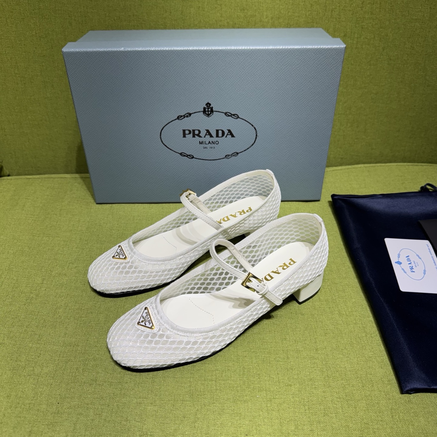 [TOP] PRADA 3.5cm Low Heel Pumps -White - 711 Luxury