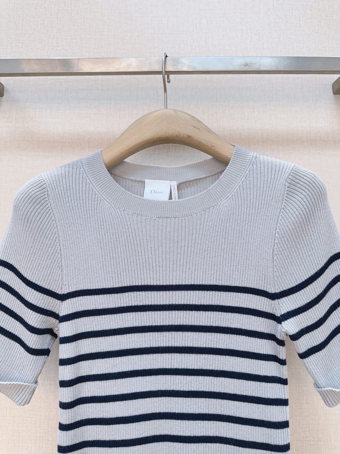 [TOP] Christian Dior Knit Top - Gray - 711 Luxury