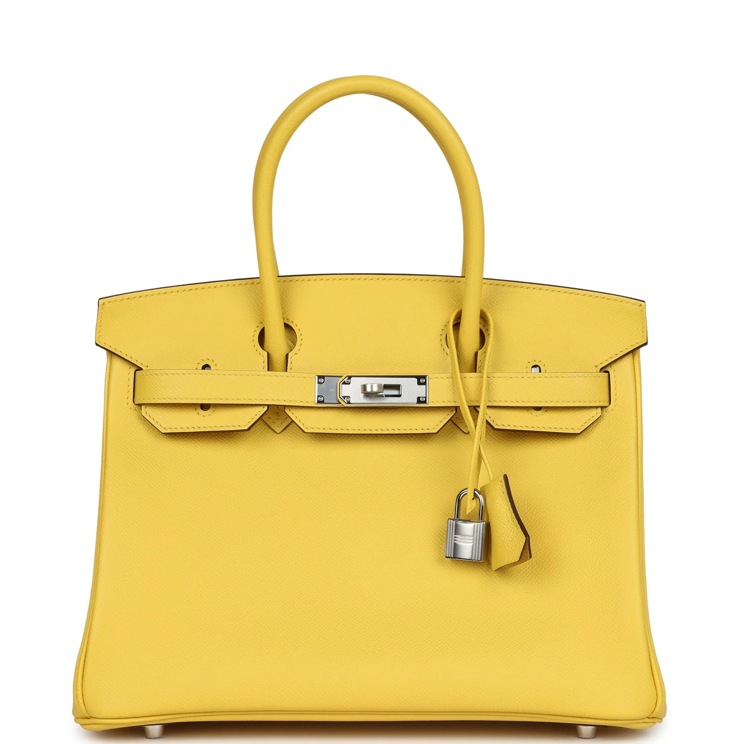 Hermes BirkinJaune de Naples Epsom Palladium Hardware