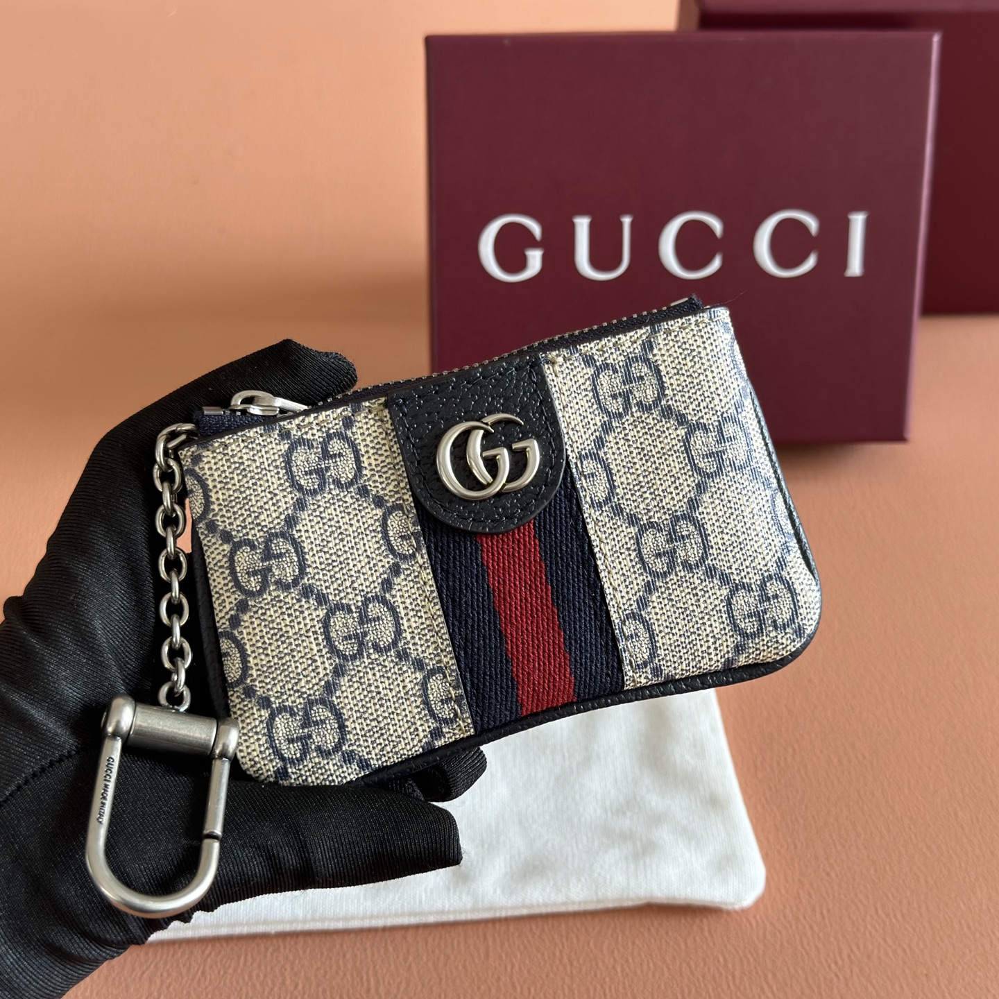 [TOP] GUCCI Coin Purse 12x7.5x1.5cm - Blue - 711 Luxury