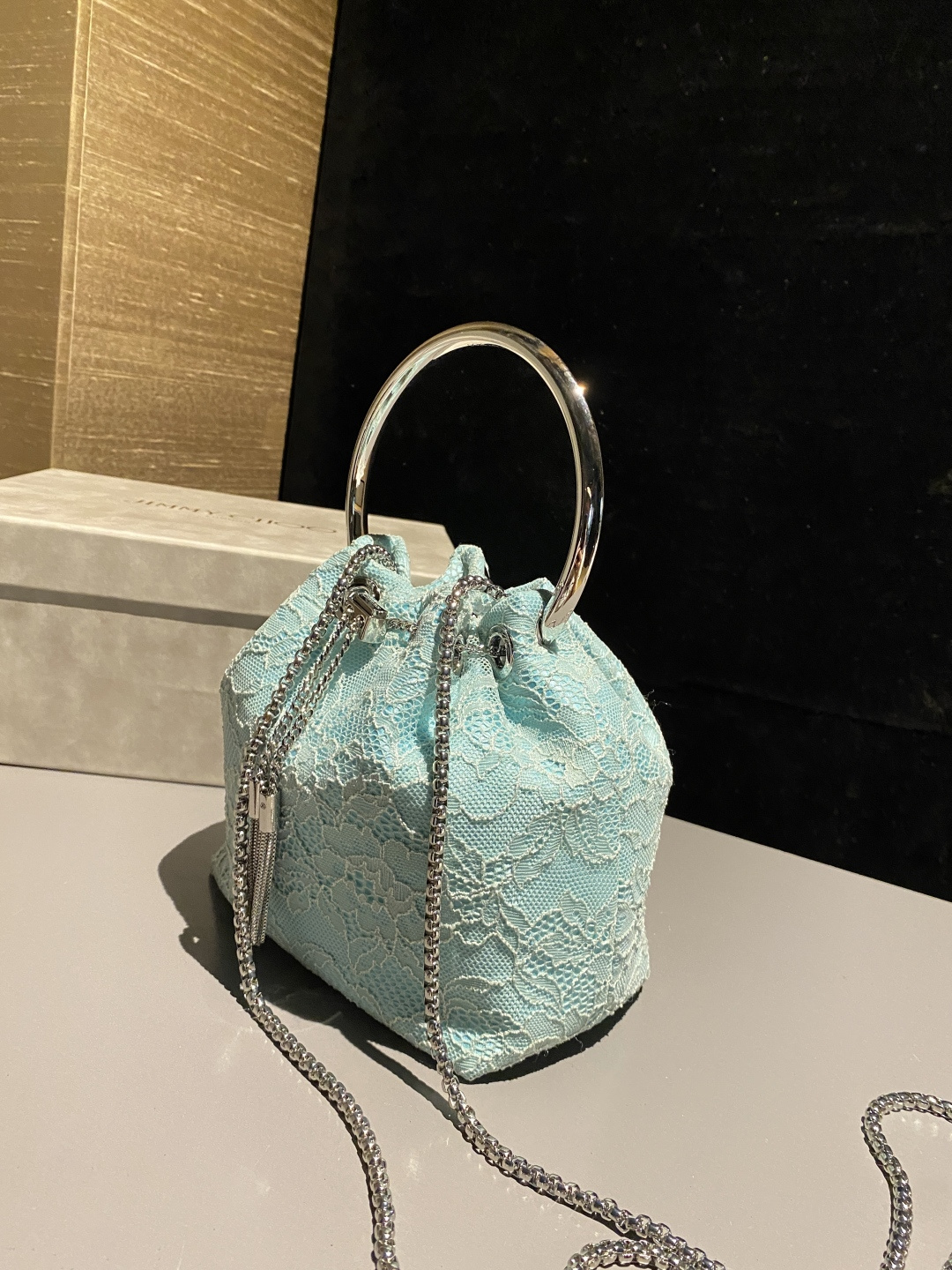 [TOP] JIMMY CHOO Bon Bon Bag 16x15x9.5cm - Mint Green - 711 Luxury