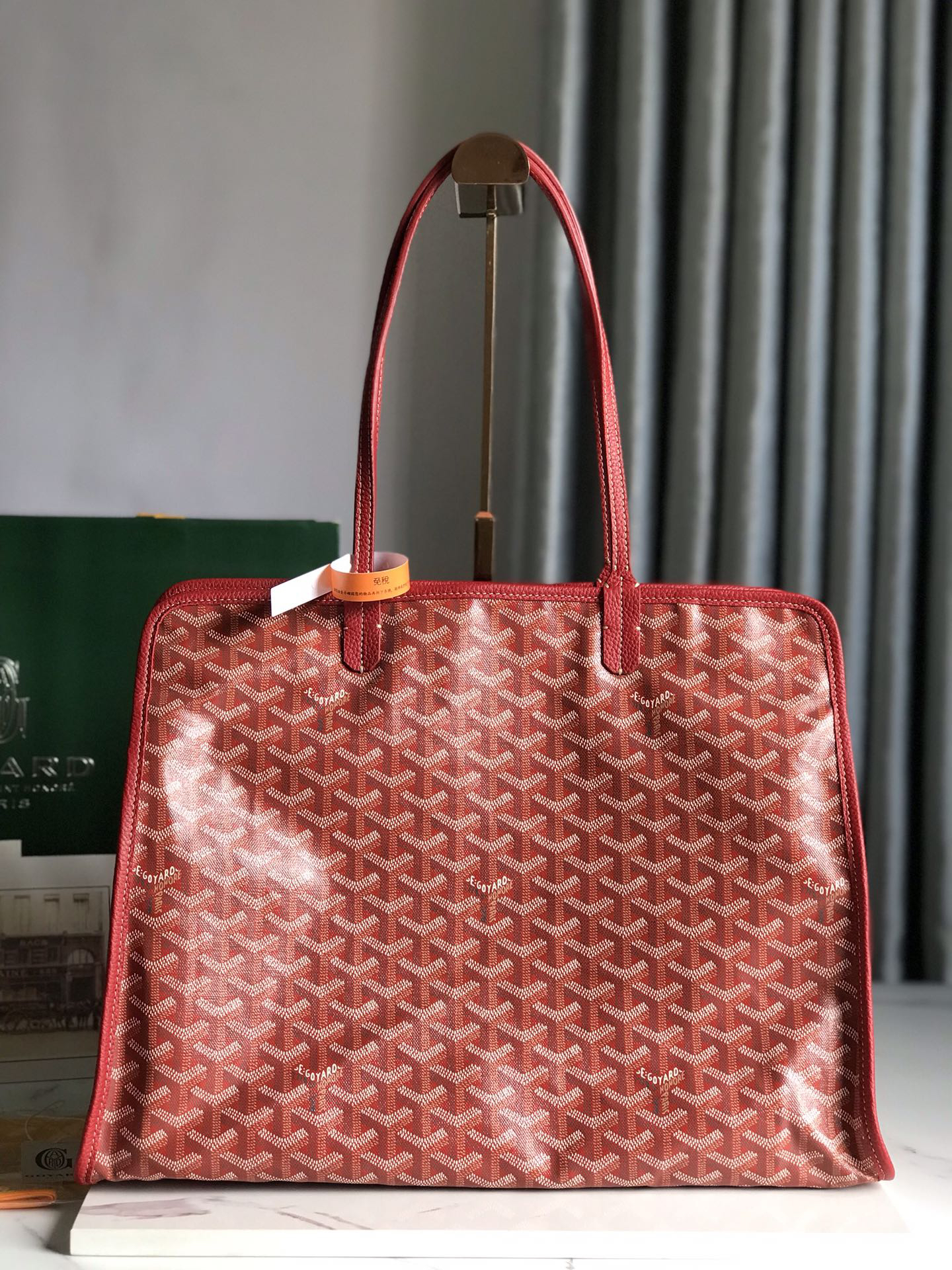 [TOP] Goyard Hardy Bag 40*17*31cm  - Red - 711 Luxury