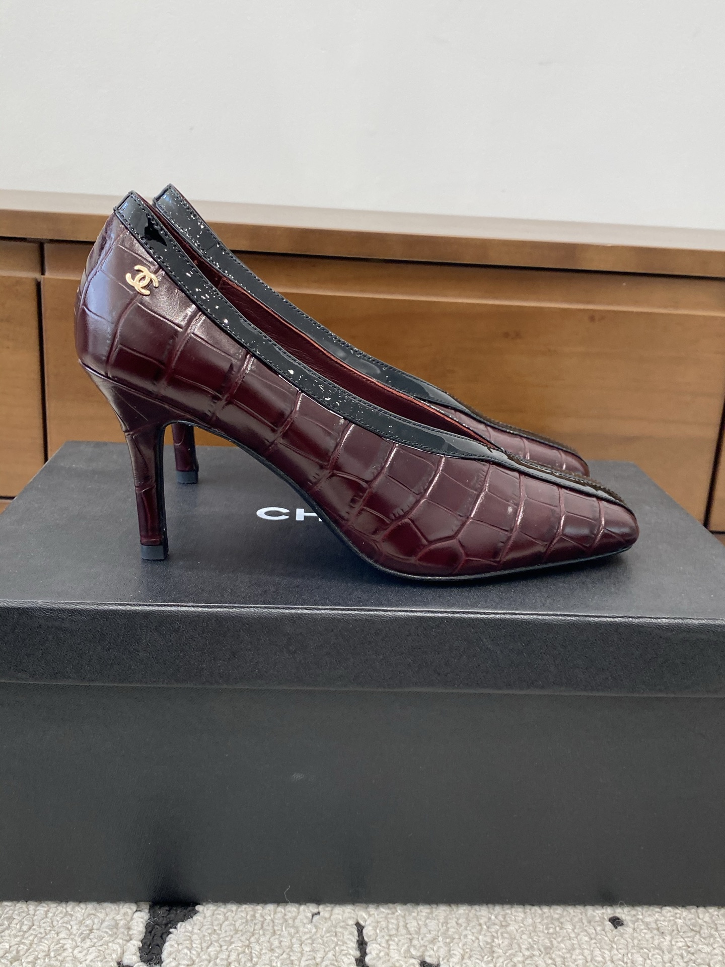 [TOP] CHANEL High Heel - Dark Red - 711 Luxury