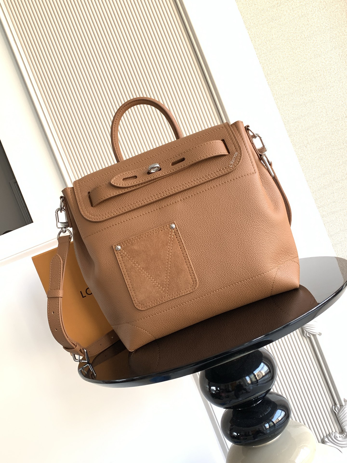 [TOP] Louis Vuitton LV Steamer 30 Bag 33x32x14 cm Touch Cowhide - 2 Color