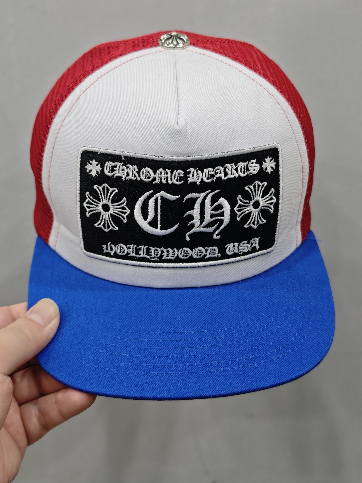Chrome Hearts Men's Women's Black Letter Embroidered Hip Hop Baseball Cap Casual Duck Tongue Hat #76461