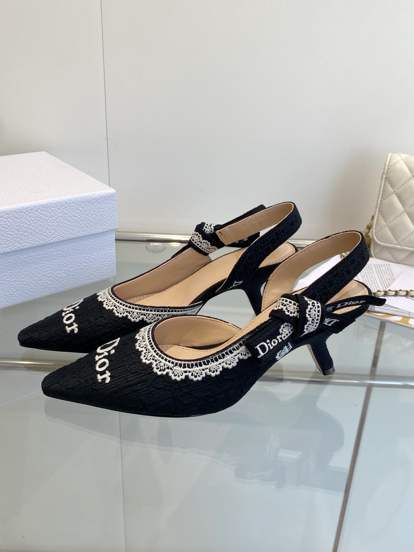 [TOP] Christian Dior 6cm Heels Mules - Black - 711 Luxury