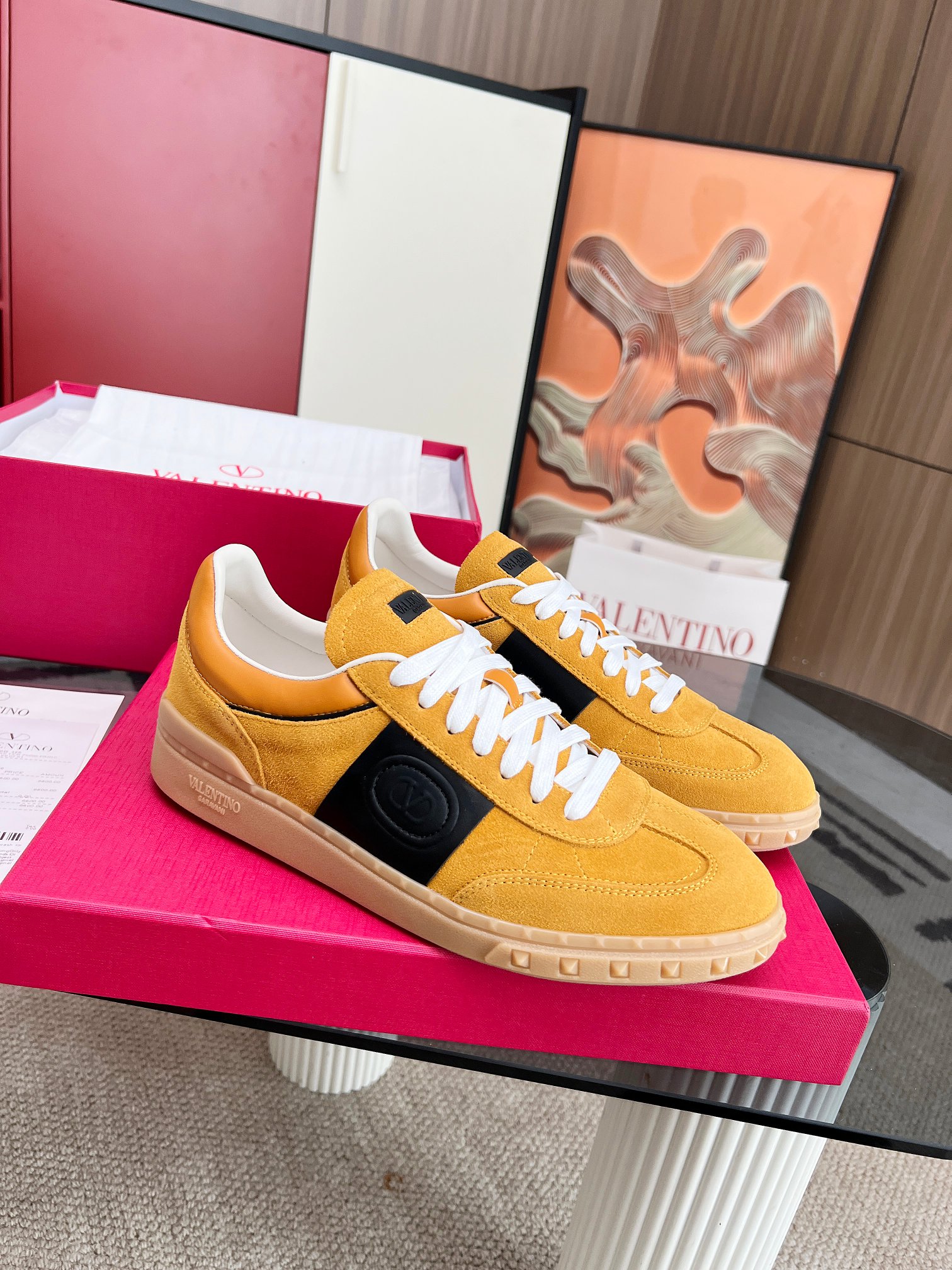 [TOP] VALENTINO Casual Shoes - Yellow - 711 Luxury