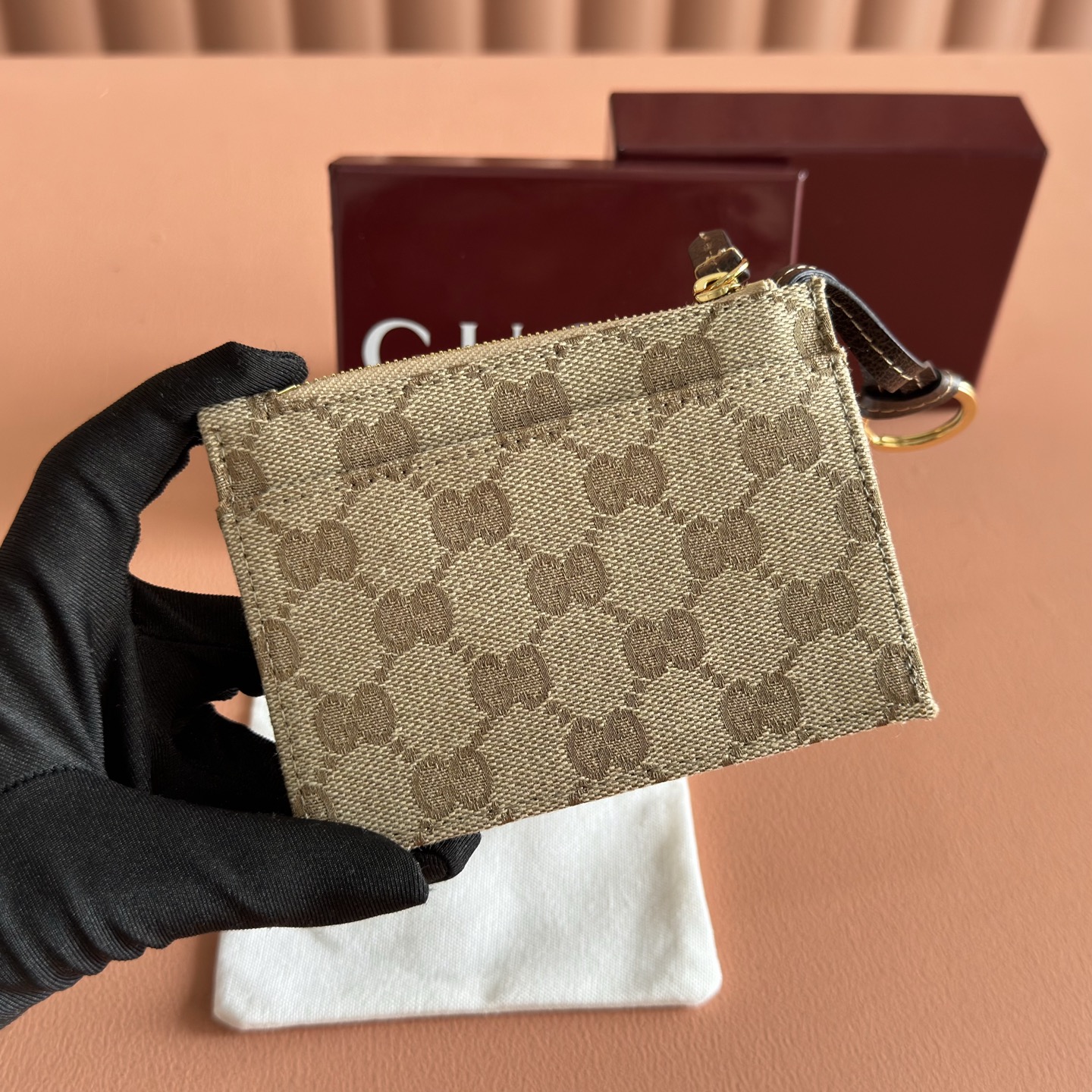 [TOP] GUCCI Generation Card Bag 12 x 8.5CM - Brown - 711 Luxury