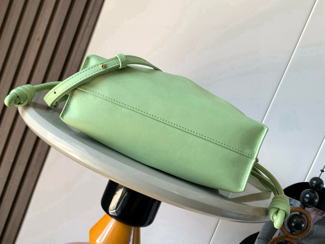 [TOP] LOEWE Flamenco Bag Cowhide Leather 23x18x9cm - Green