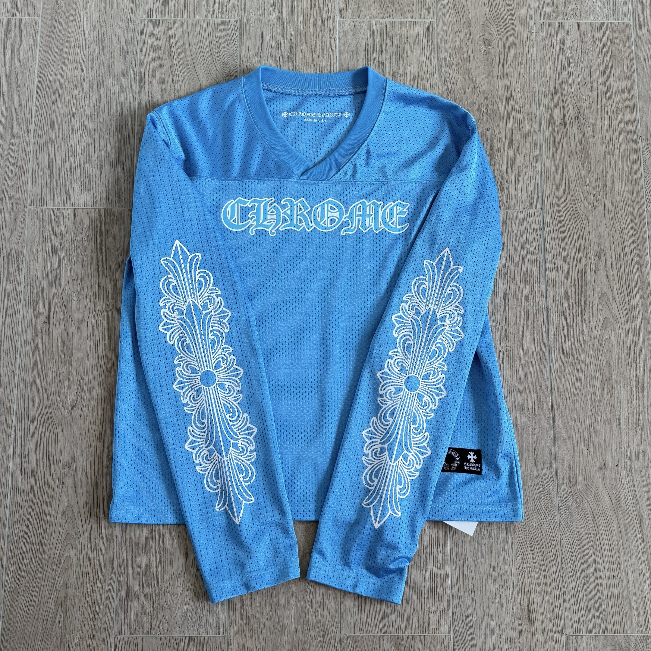 Chrome Hearts blue Clothing Copy Copy Copy Chrome Hearts Blue Mesh Hockey Jersey Shorts Pants T-shirt Sweatshirt Vest #390460
