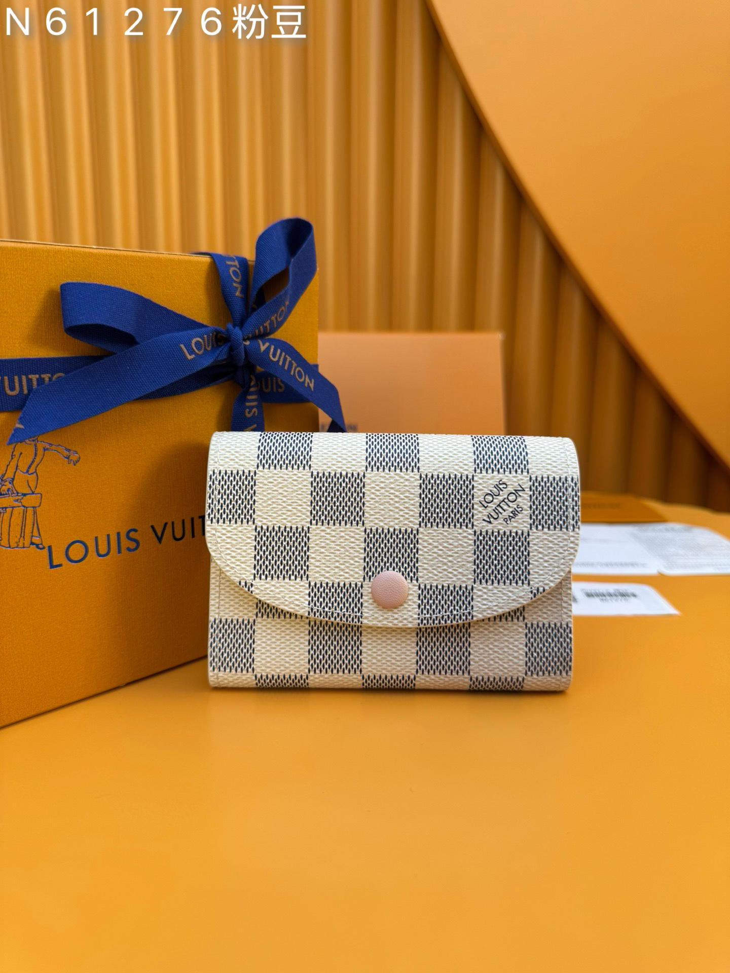 [TOP] Louis Vuitton LV Wallet Damier 11x8x2.5cm - White - 711 Luxury