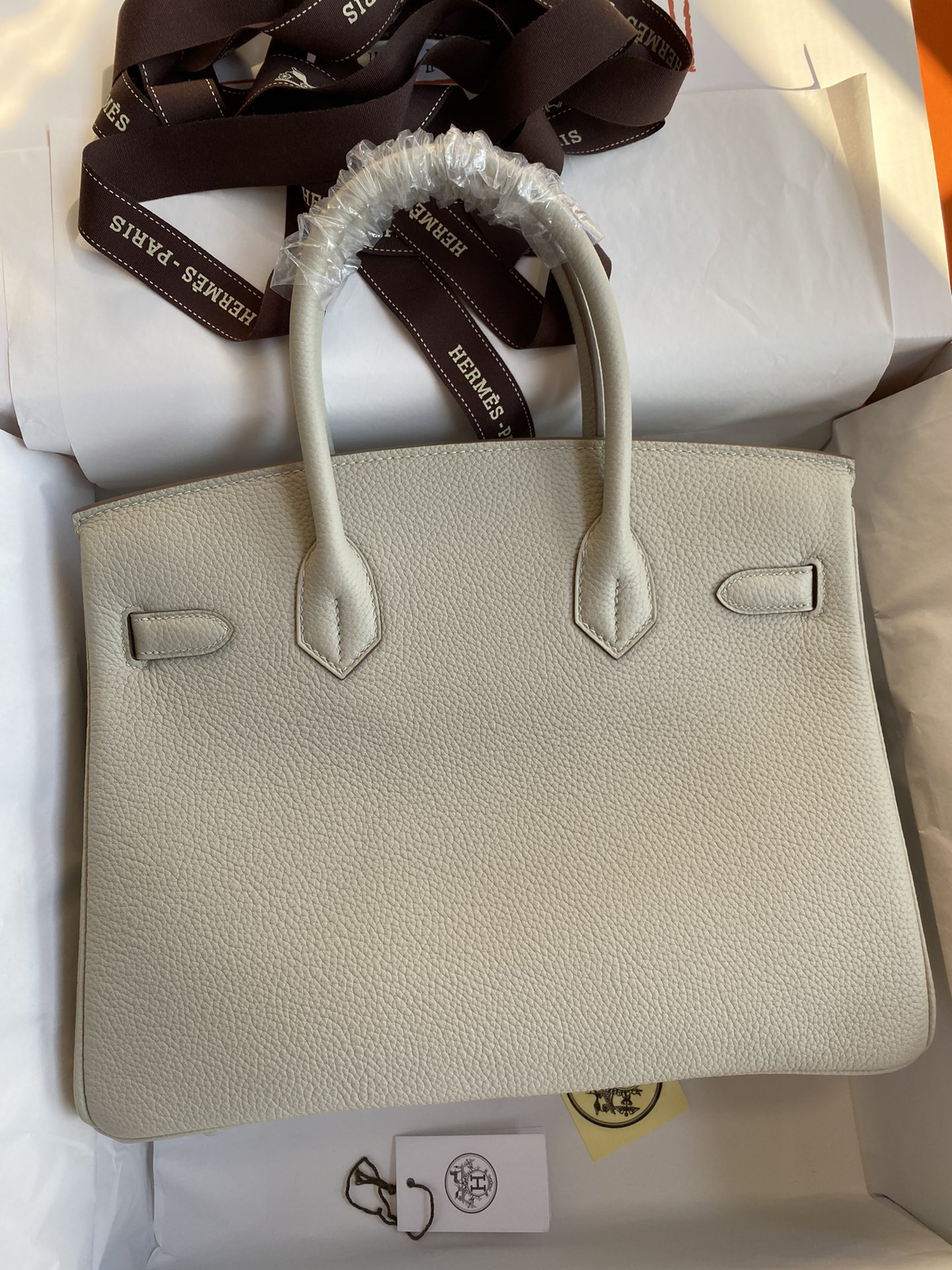 [TOP] HERMES Birkin Togo Leather 30cm - Gris Perle & SHW - 711 Luxury