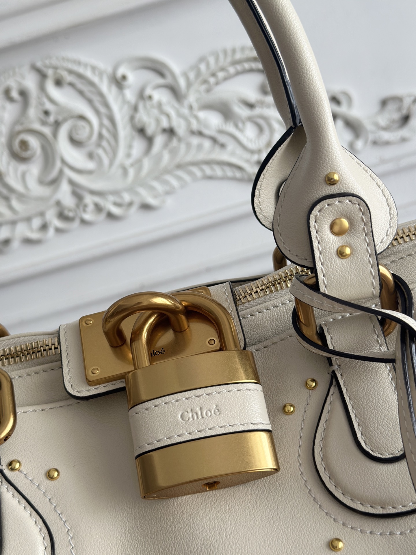 [TOP] Chloe Paddington Bag 36*18*15cm - White - 711 Luxury
