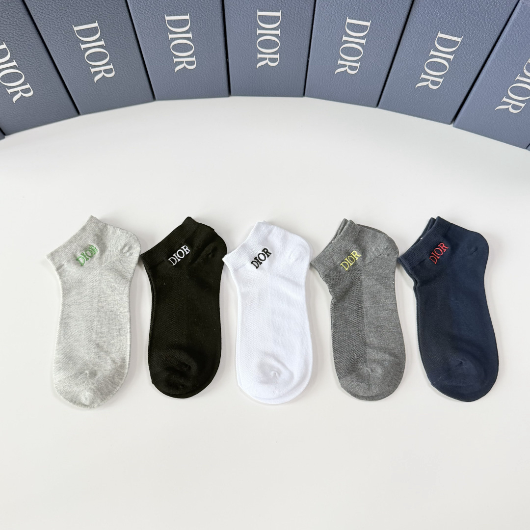 [TOP] Christian Dior Socks - 5 Pieces as a Set - 711 Luxury