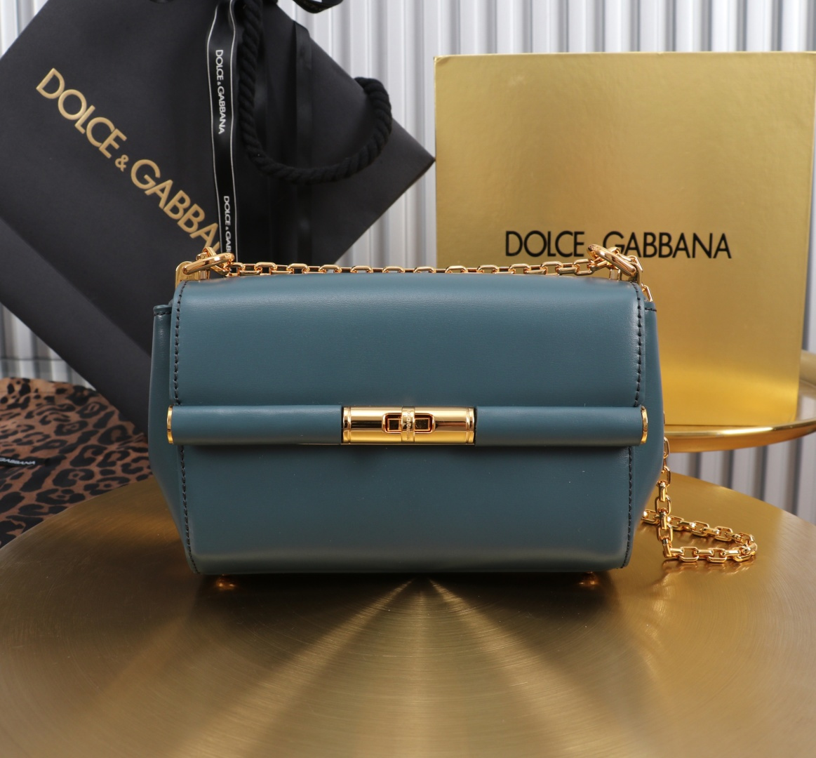 [TOP] Dolce & Gabbana D&G Shoulder Bag 18x10.6x7cm - Haze Blue - 711 Luxury
