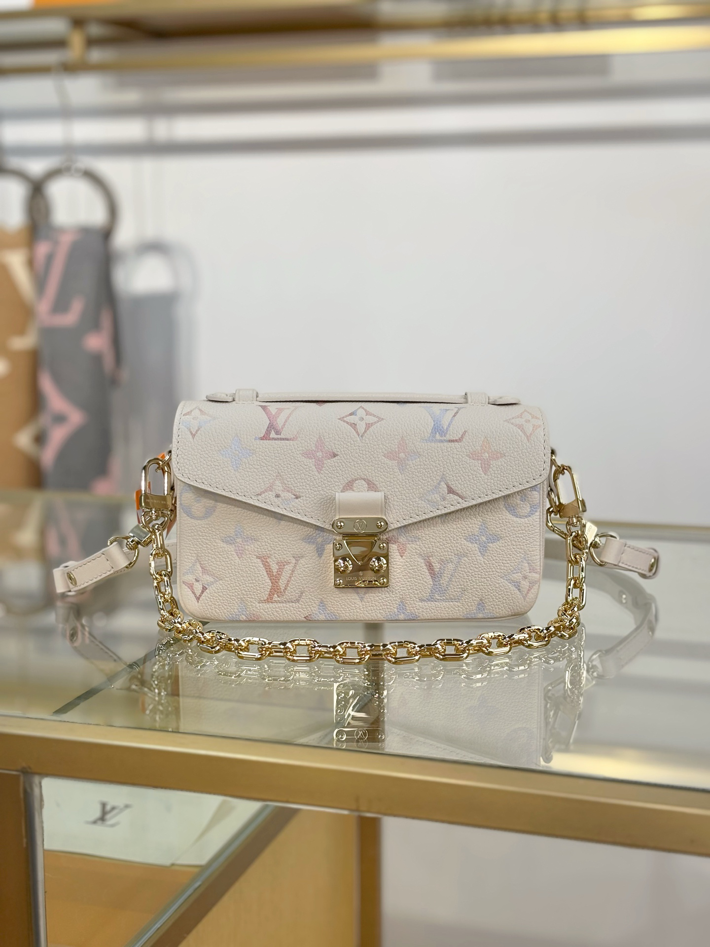 [TOP] Louis Vuitton LV POCHETTE MÉTIS EAST WEST Bag 21.5x15x6cm - Beige - 711 Luxury