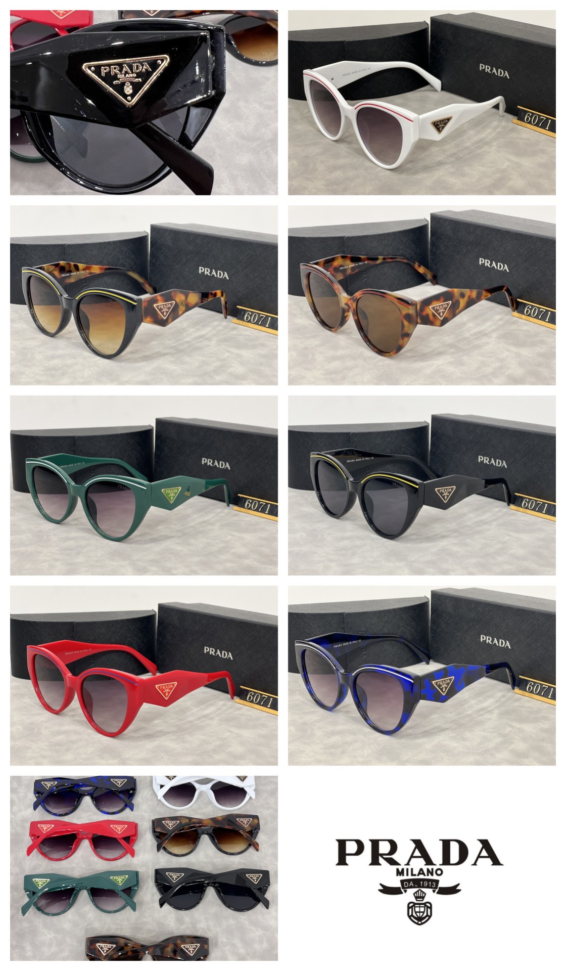 [TOP] PRADA Sunglasses - 7 Colors - 711 Luxury