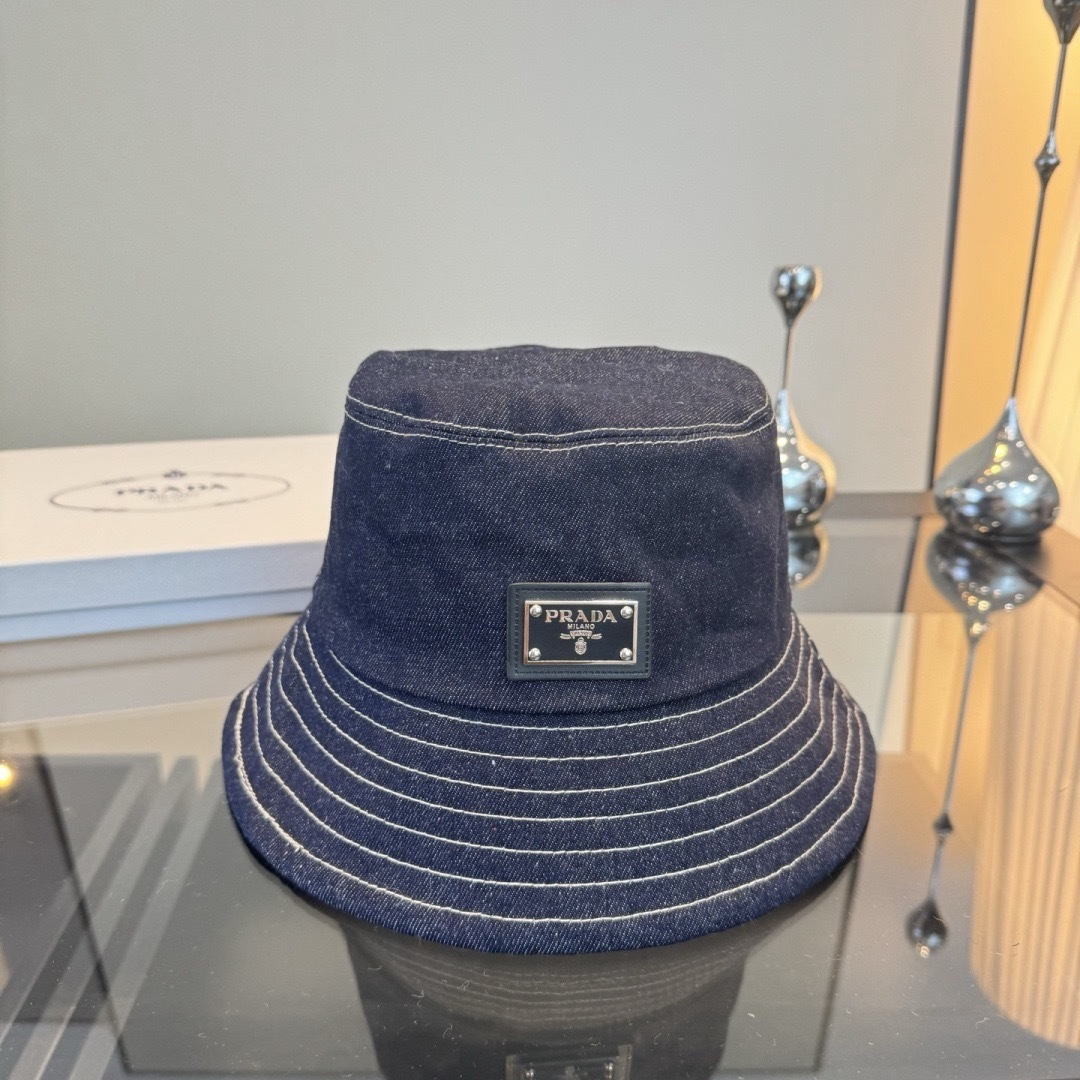[TOP] Prada Sunshade Fishing Cap - Blue - 711 Luxury