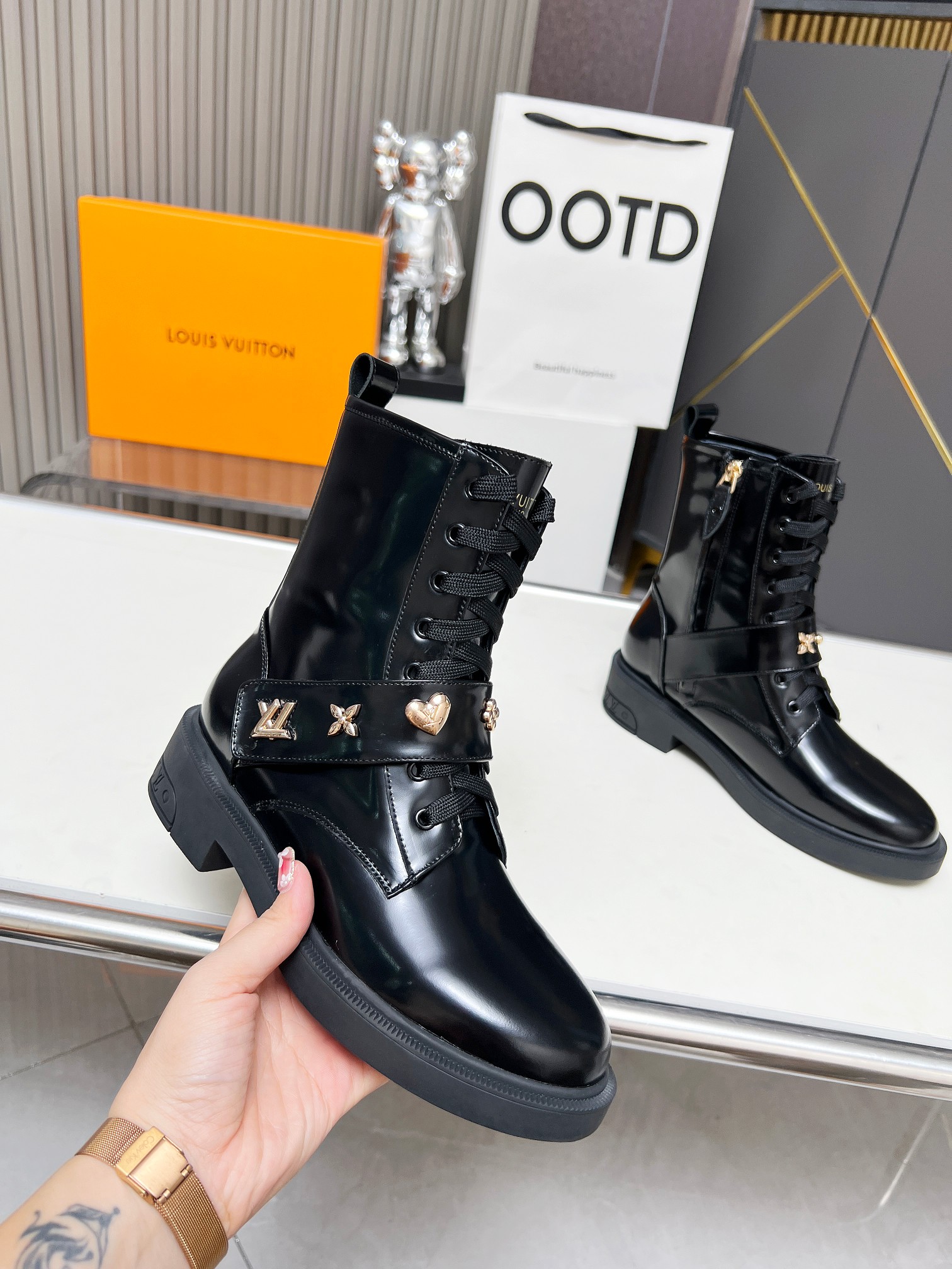 [TOP] Louis Vuitton LV Boots - Black - 711 Luxury